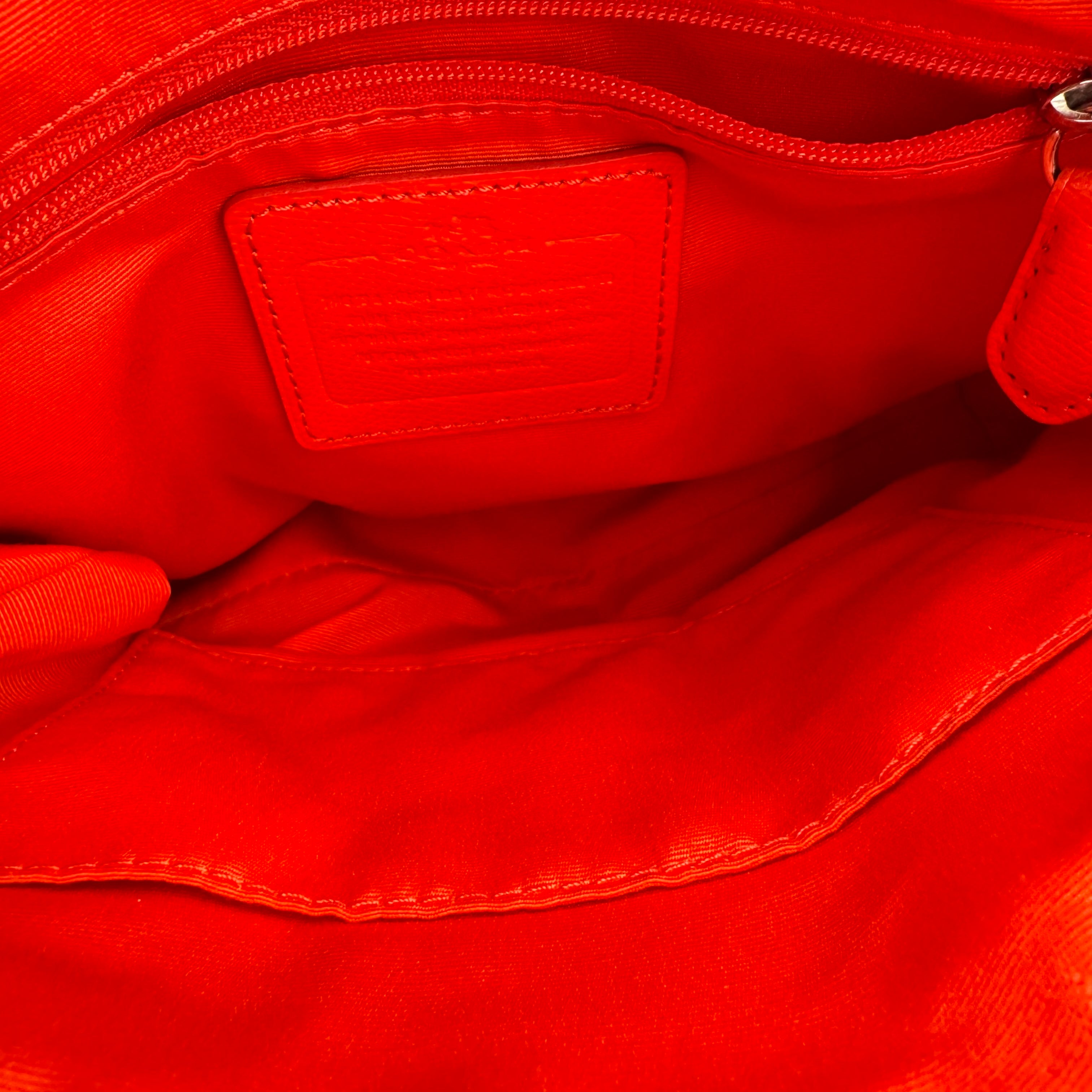 J1396 COACH Crossgrain Leather Mini Benette Satchel- Pre Owned