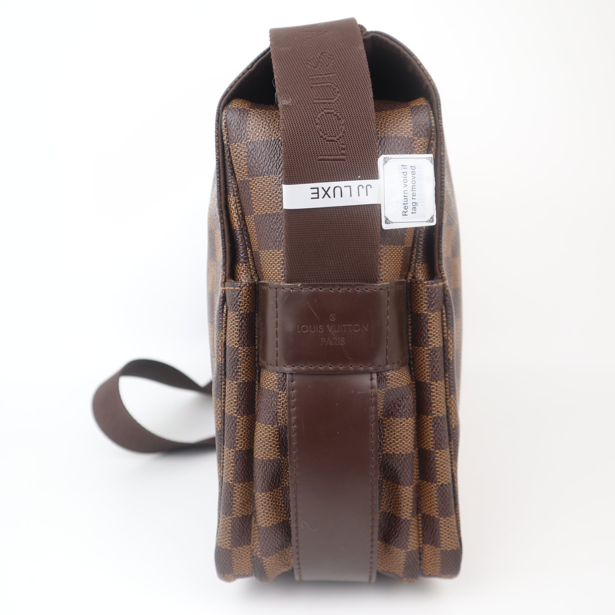 C1074 Louis Vuitton Naviglio Damier Ebene Canvas Messenger -Pre Owned