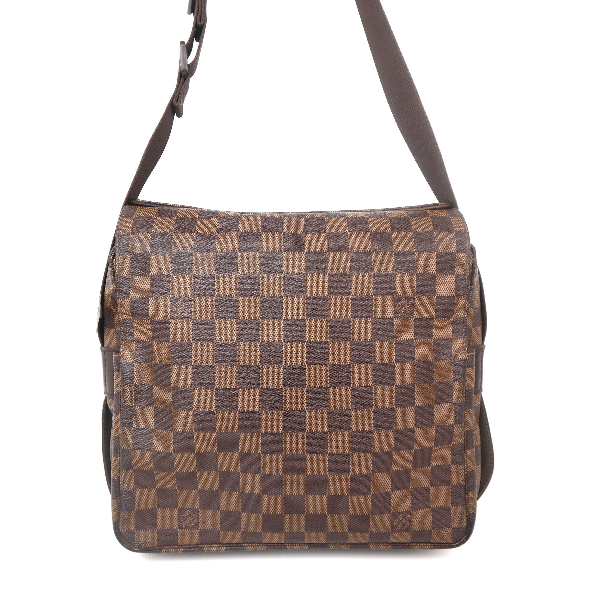 C1074 Louis Vuitton Naviglio Damier Ebene Canvas Messenger -Pre Owned