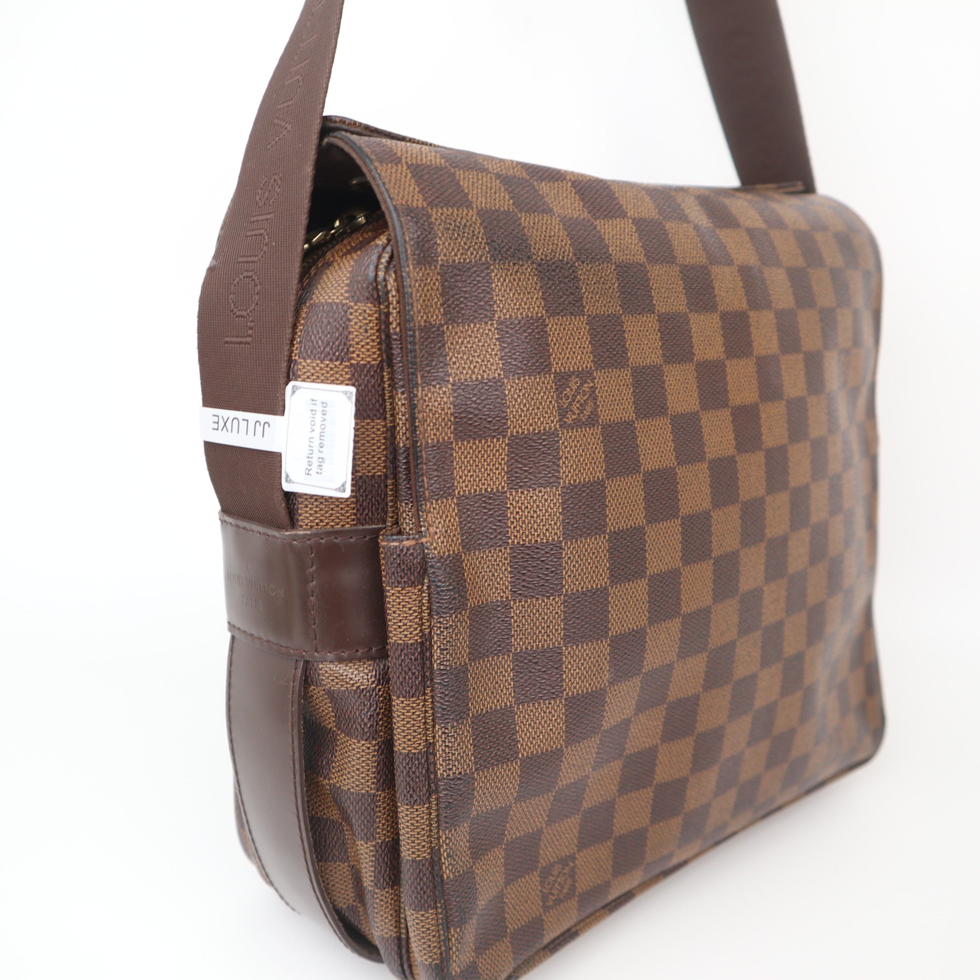 C1074 Louis Vuitton Naviglio Damier Ebene Canvas Messenger -Pre Owned