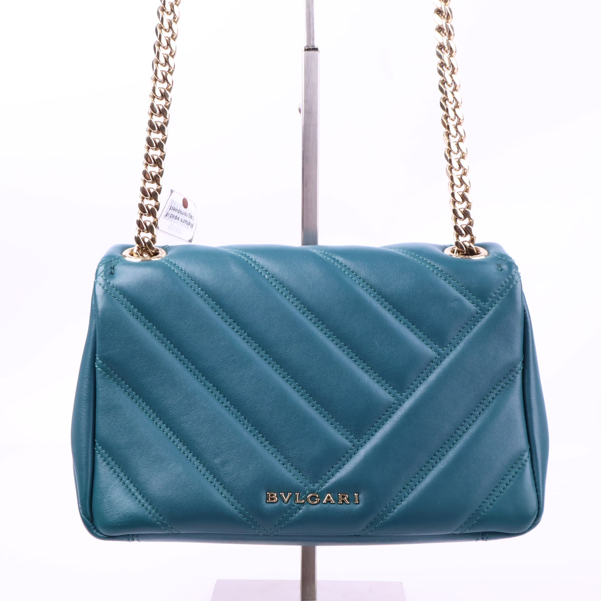 J2935 Bulgari Crossbody Bag Serpenti Cabochon Maxi Chain Mini | Pre-Owned Leather Plain