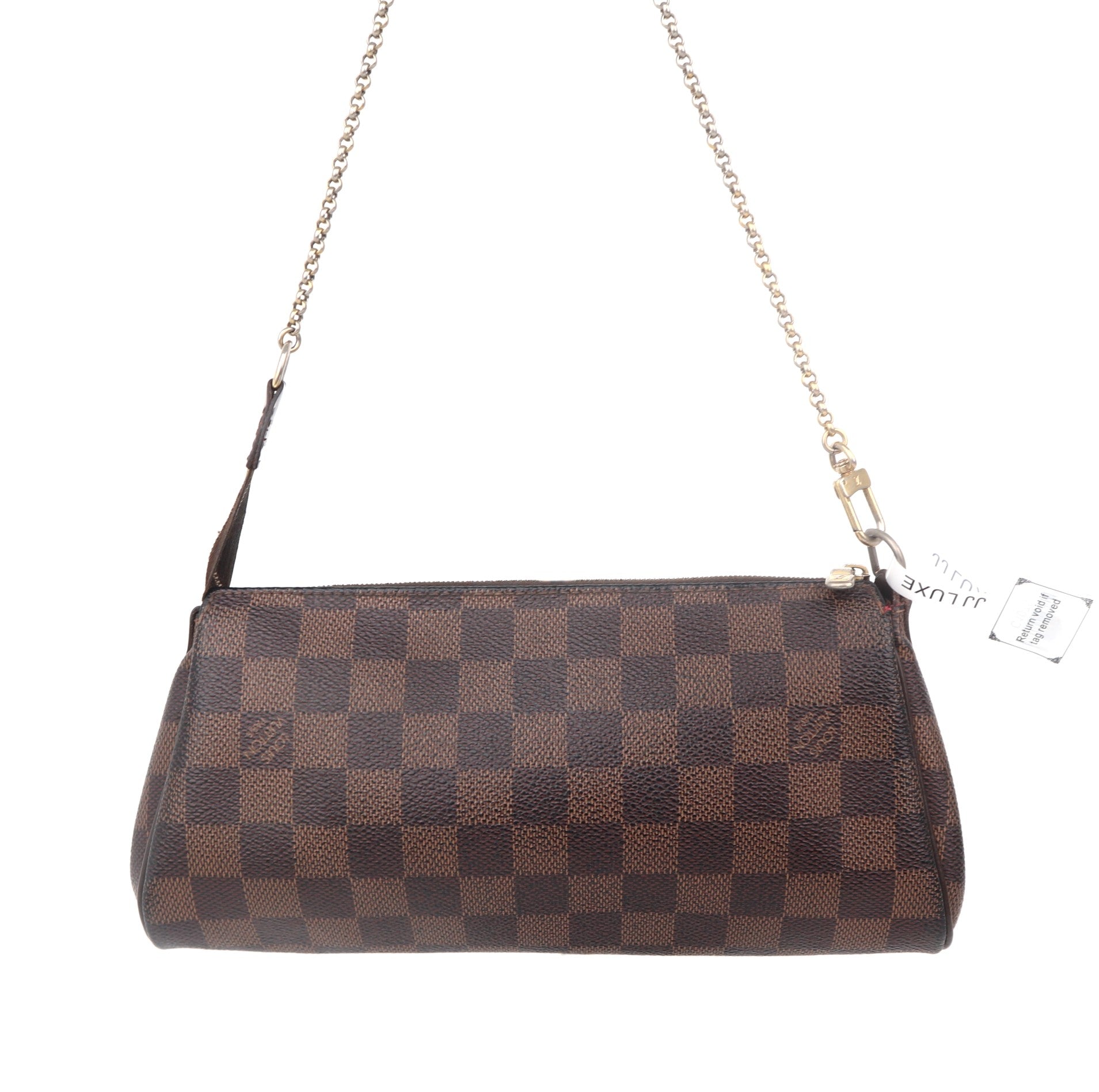 C1075 Louis Vuitton Damier Ebene Canvas Eva Pochette-Pre Owned