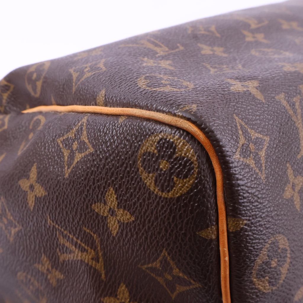 J2936 Louis Vuitton Top Handle Bag Speedy 35 | Pre-Owned Brown Canvas Monogram