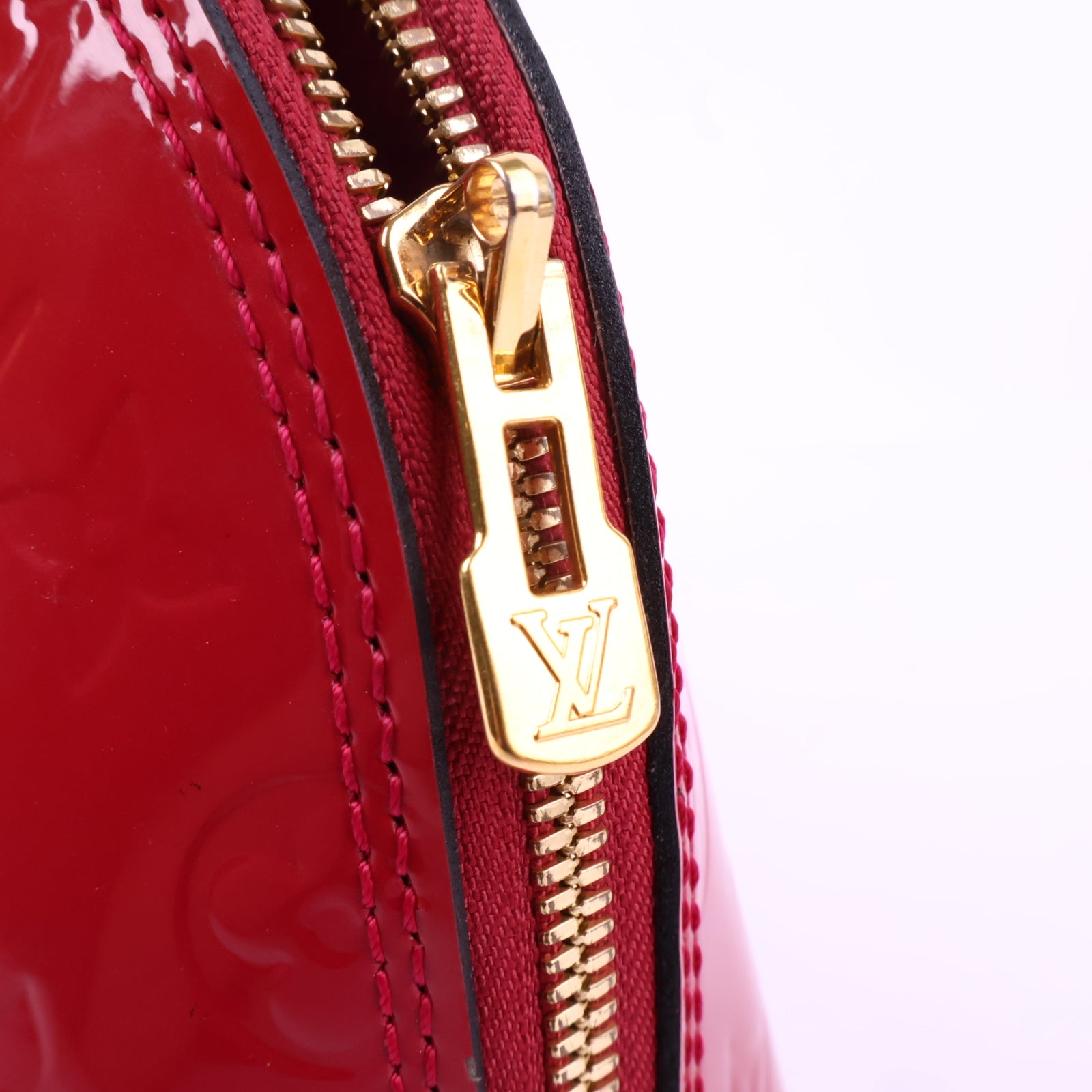 J2937 Louis Vuitton Shoulder Bag Alma BB | Pre-Owned Pink Patent Leather Monogram