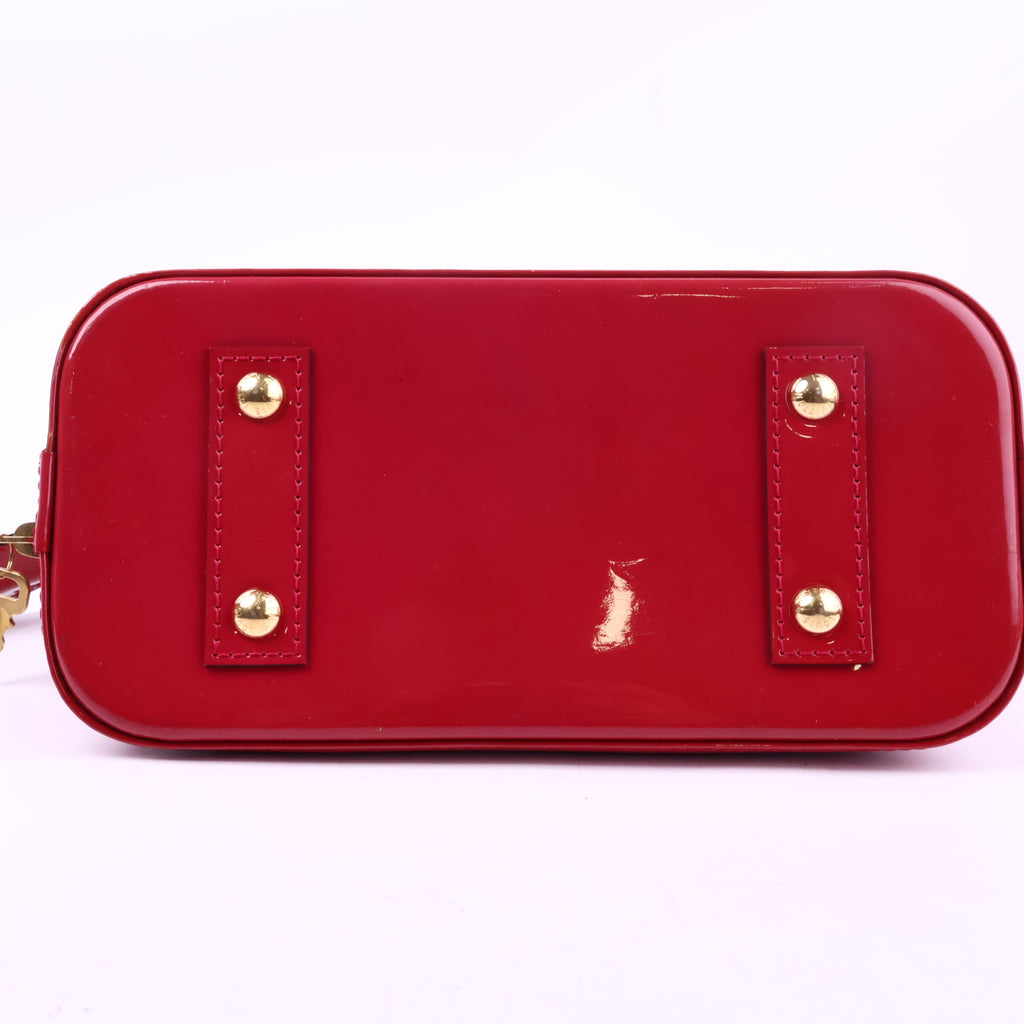 J2937 Louis Vuitton Shoulder Bag Alma BB | Pre-Owned Pink Patent Leather Monogram