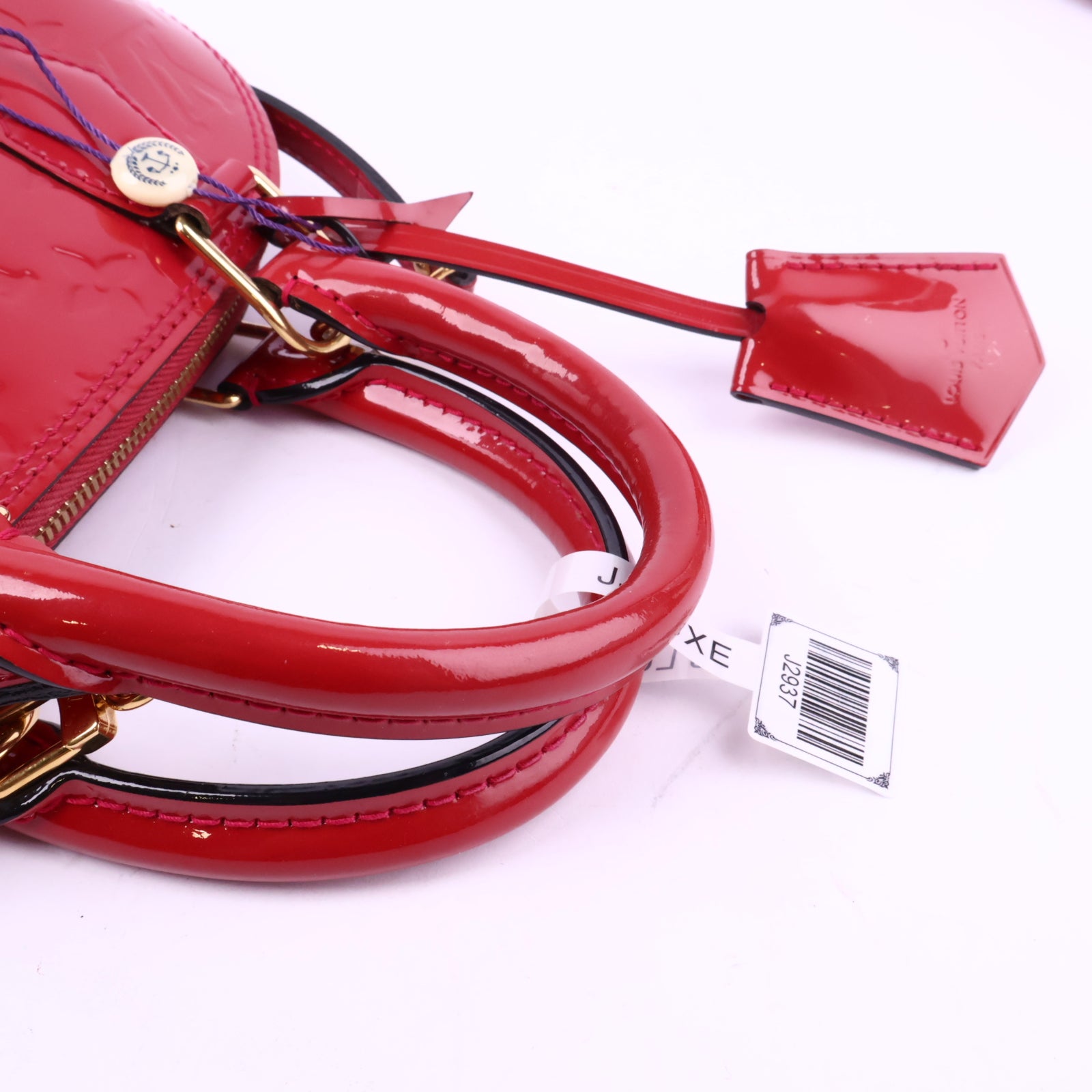 J2937 Louis Vuitton Shoulder Bag Alma BB | Pre-Owned Pink Patent Leather Monogram