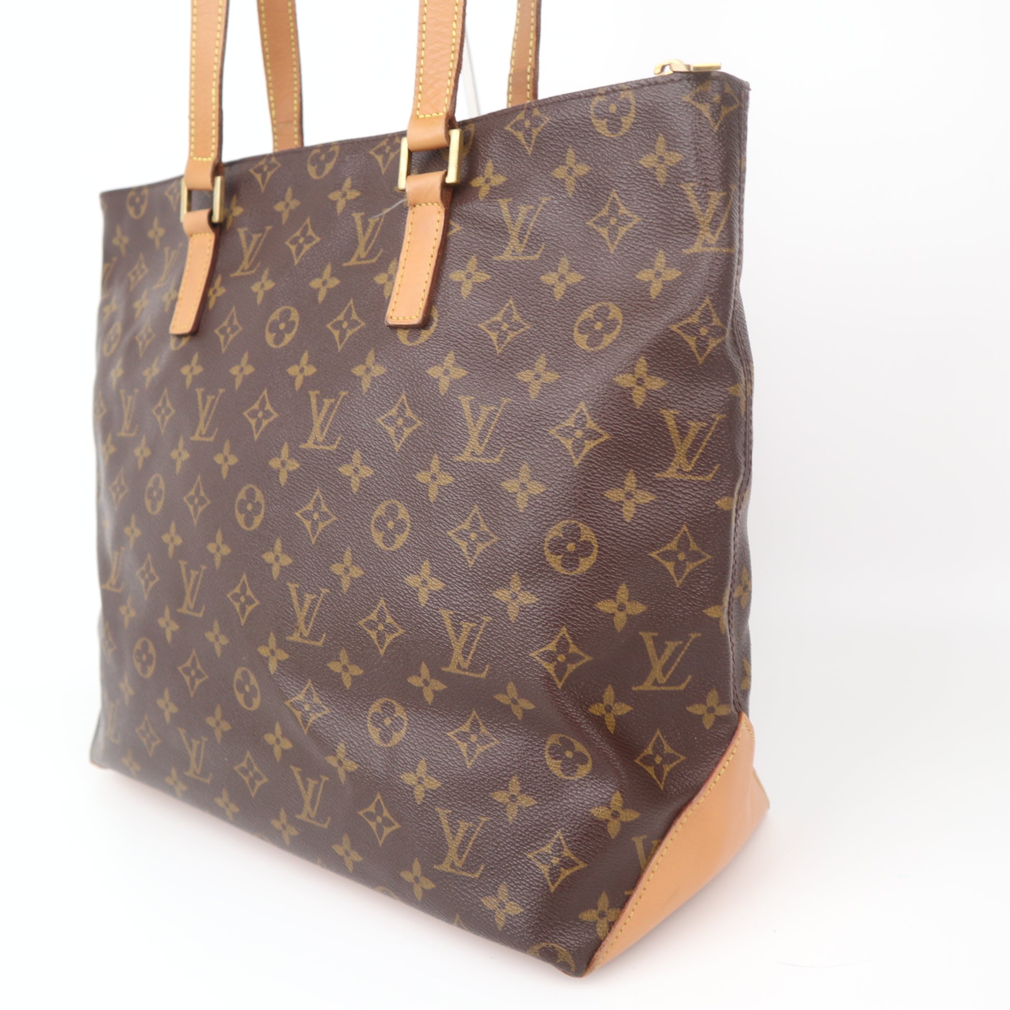 C1076 Louis Vuitton Cabas Mezzo Monogram Tote Bag-Pre Owned