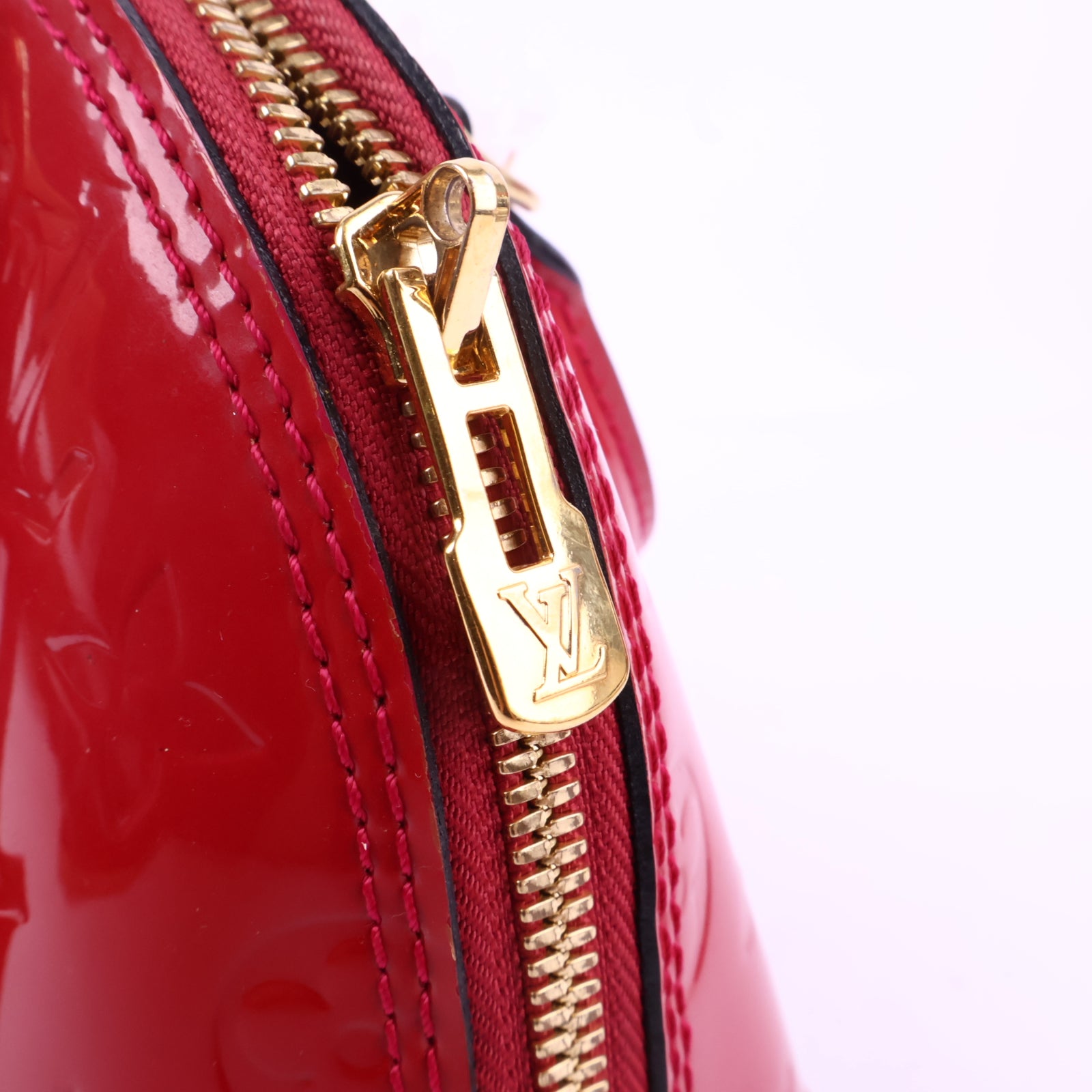 J2938 Louis Vuitton Shoulder Bag Alma BB | Pre-Owned Pink Patent Leather Monogram