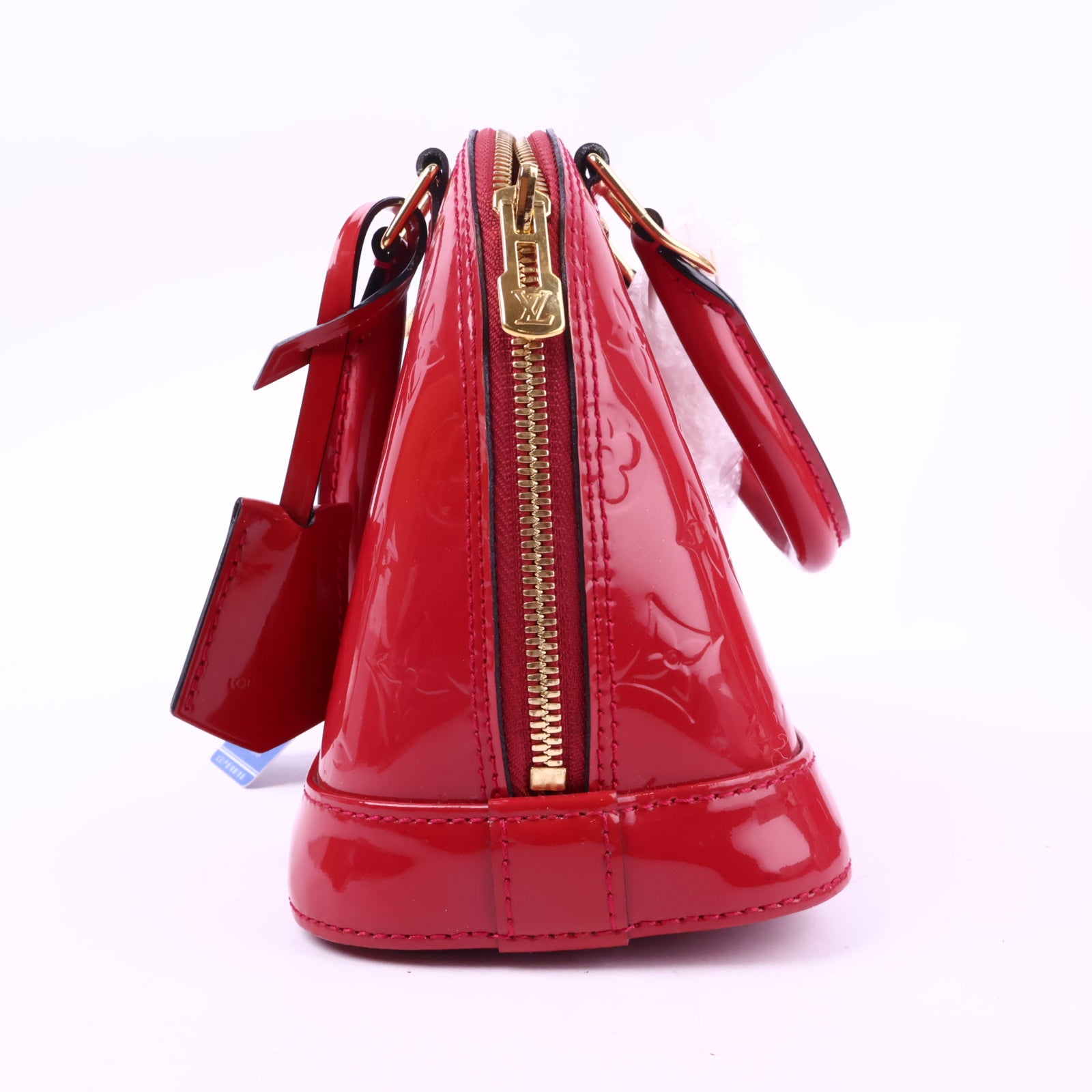 J2938 Louis Vuitton Shoulder Bag Alma BB | Pre-Owned Pink Patent Leather Monogram