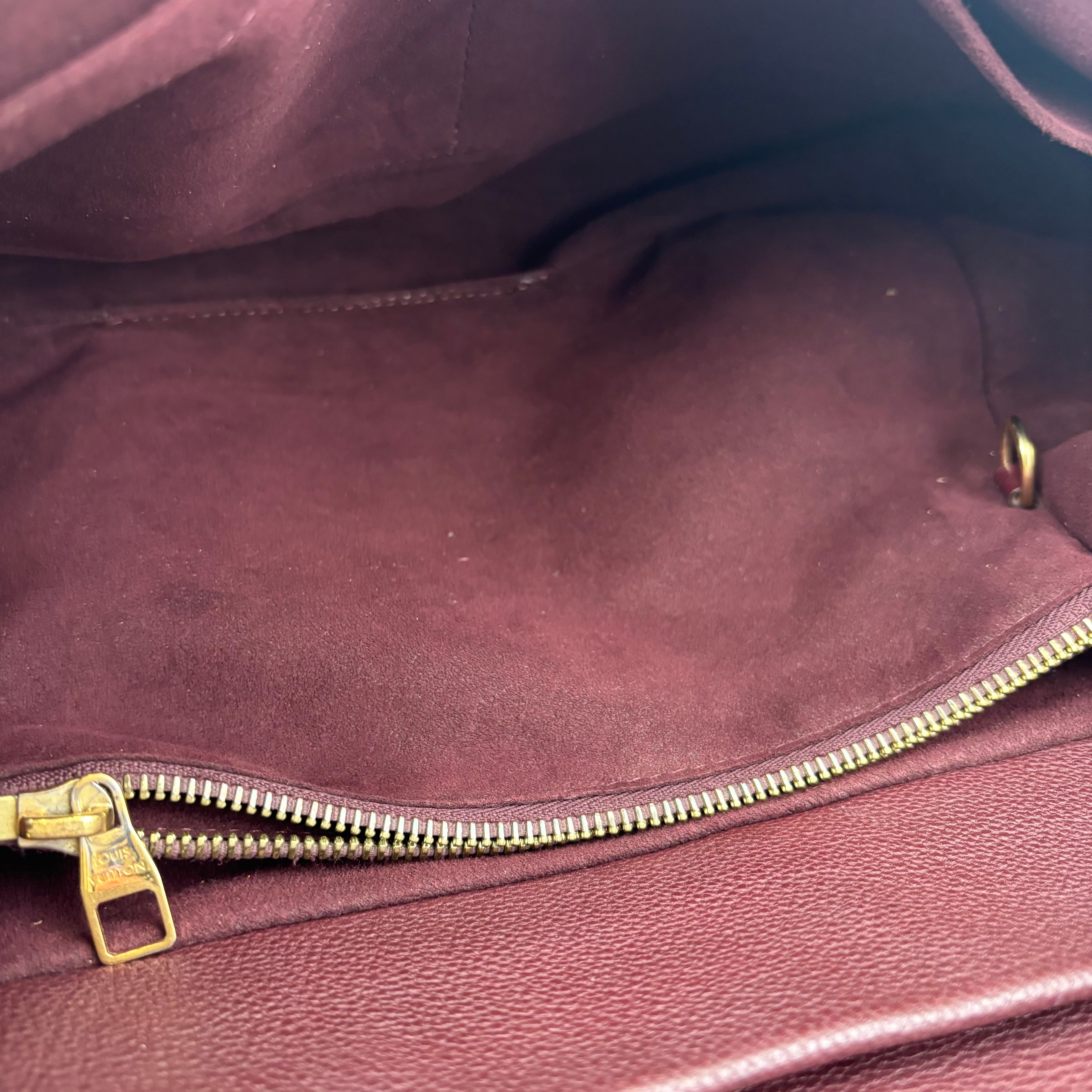 J1182-LOUIS VUITTON Camel Monogram Canvas Olympe Bag- Pre Owned