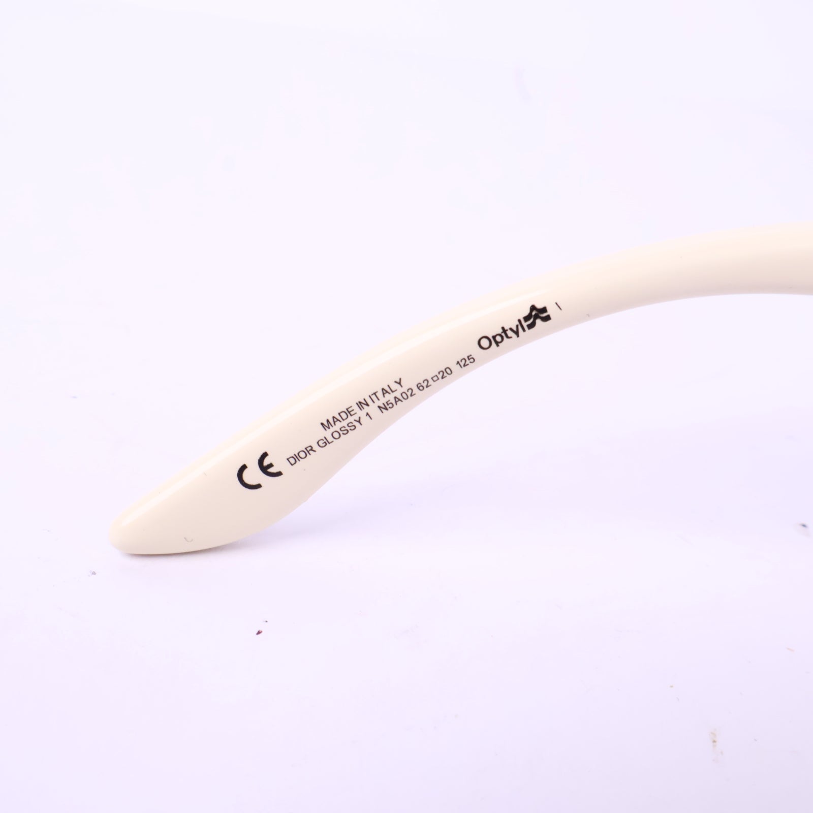 J2971 Christian Dior Sunglasses Dior White Oversized Sunglassess | Pre-Owned White Acetate / Metal