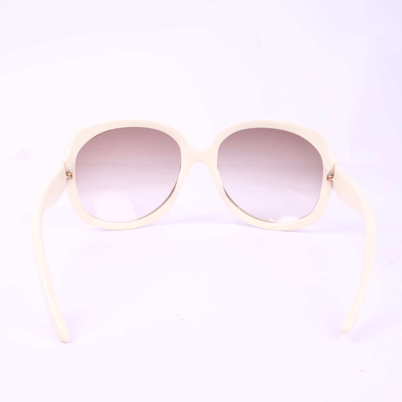 J2971 Christian Dior Sunglasses Dior White Oversized Sunglassess | Pre-Owned White Acetate / Metal