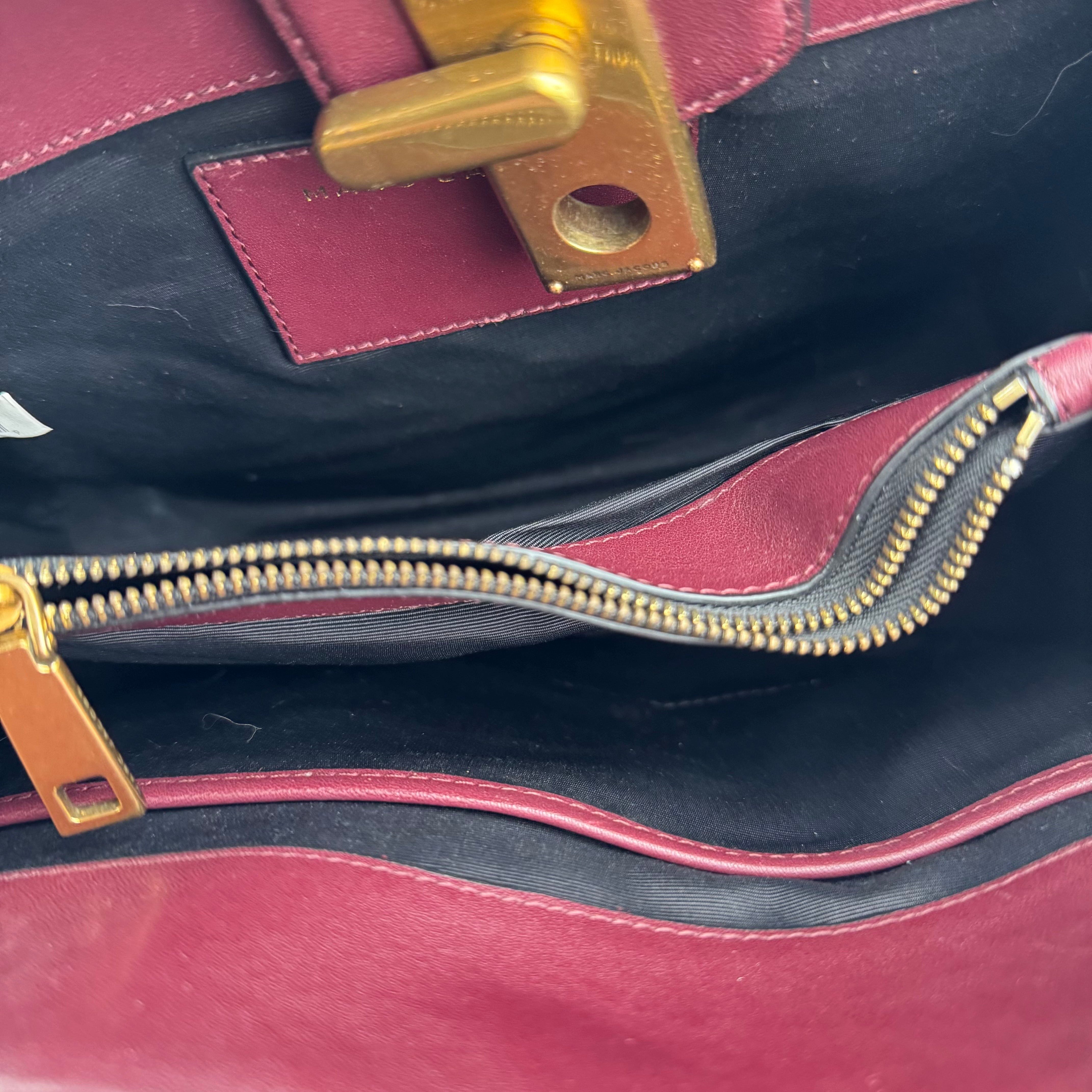 J1381 Marc Jacobs Calfskin Small West End Top Handle Bag - Pre Owned