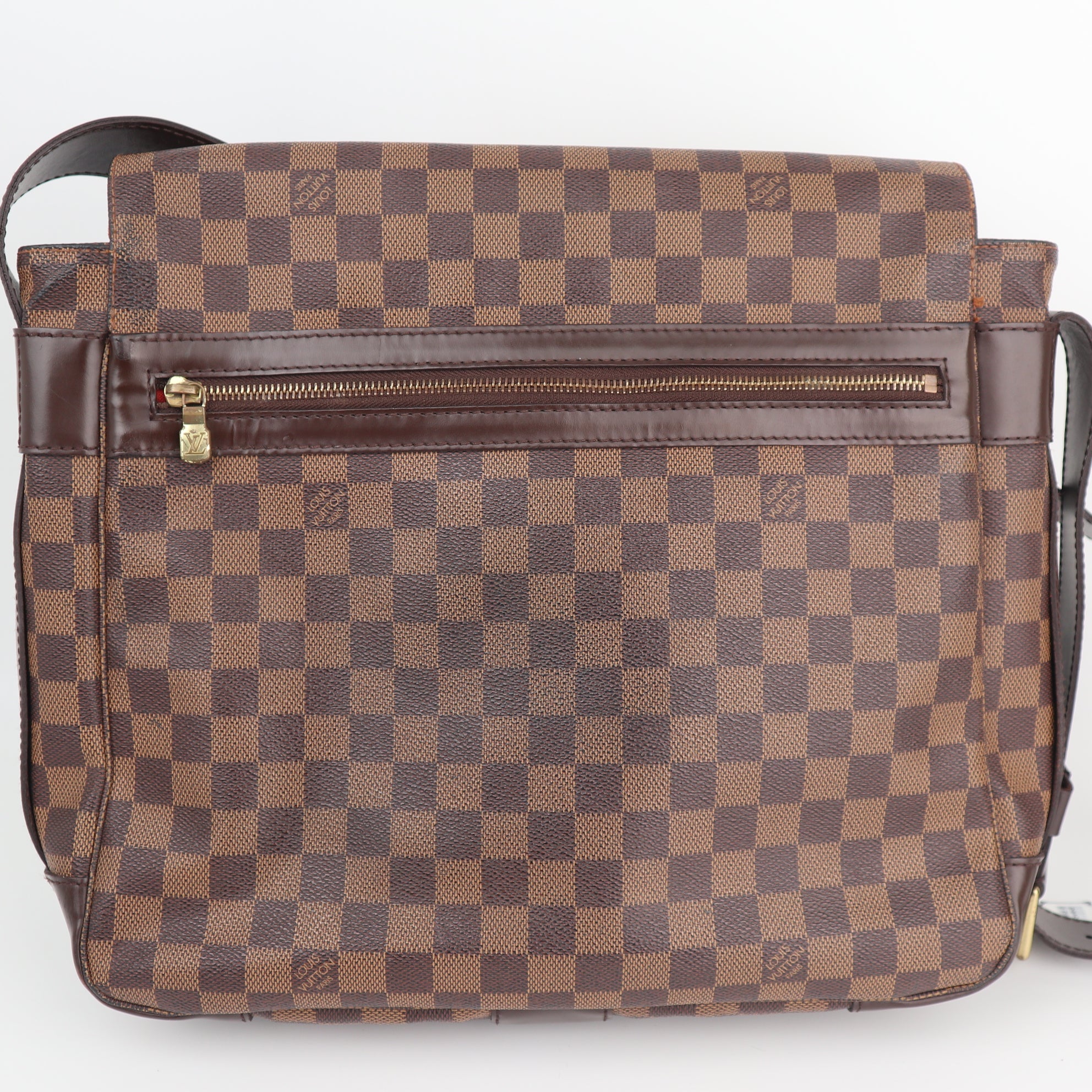Louis Vuitton Damier Canvas Ebene Bastille Shoulder Bag C1639 | Pre-Owned Excellent Brown Damier Ebene Canvas