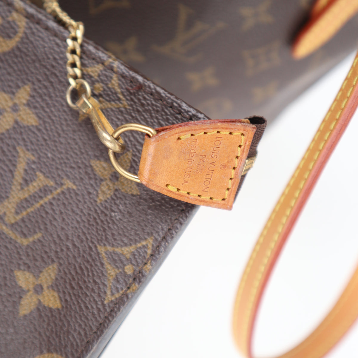 C2507R Louis Vuitton Bucket Bag Monogram Canvas Marais Bucket | Pre-Owned Excellent Brown Monogram Canvas
