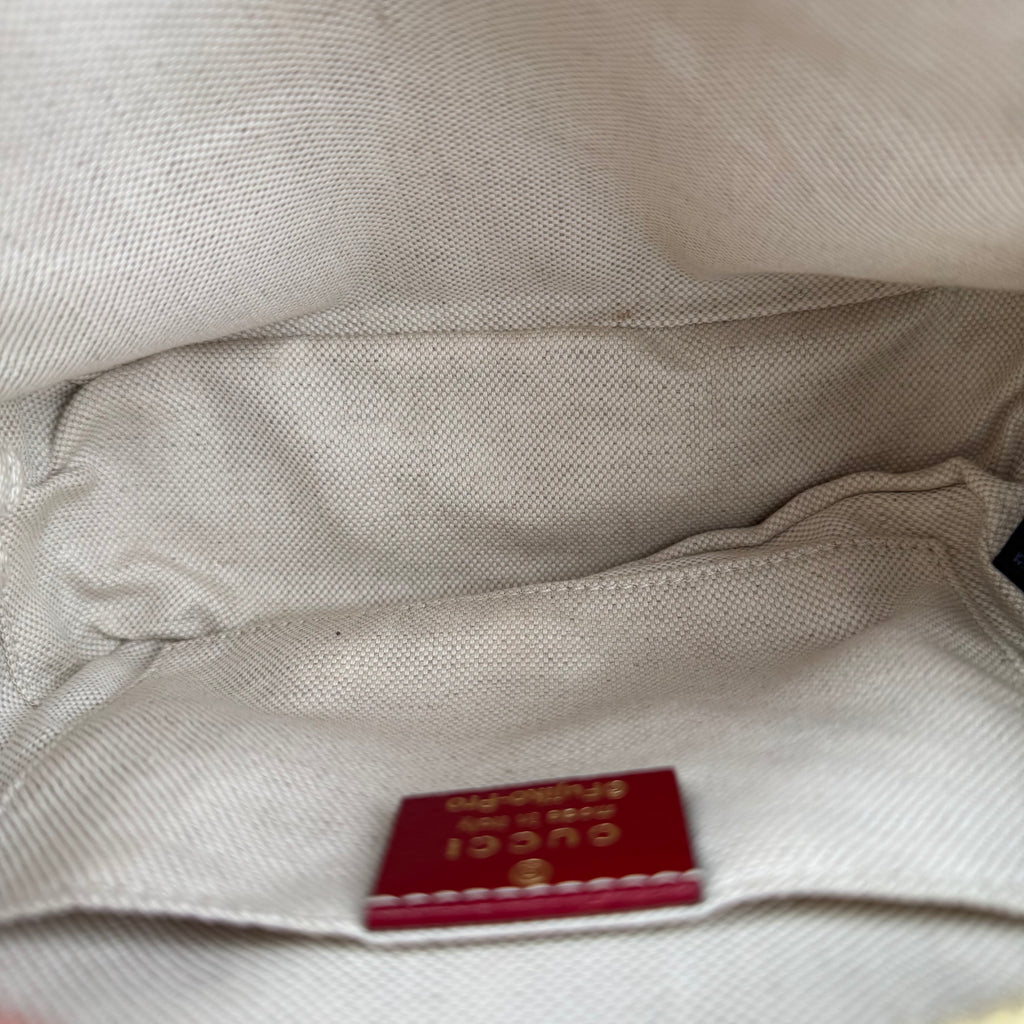 J1372# GUCCI Doraemon X Gucci Coated Canvas Camera Bag- Pre Owned