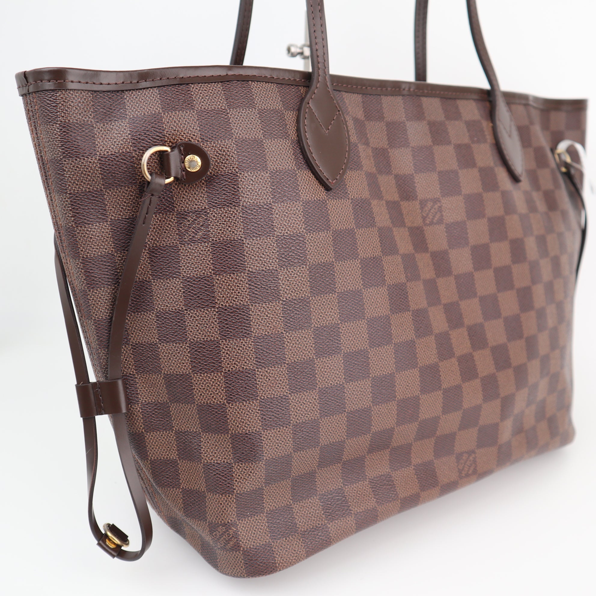 Louis Vuitton Damier Ebene Neverfull MM Shoulder Bag C1642R | Pre-Owned Excellent Brown Damier Ebene Canvas