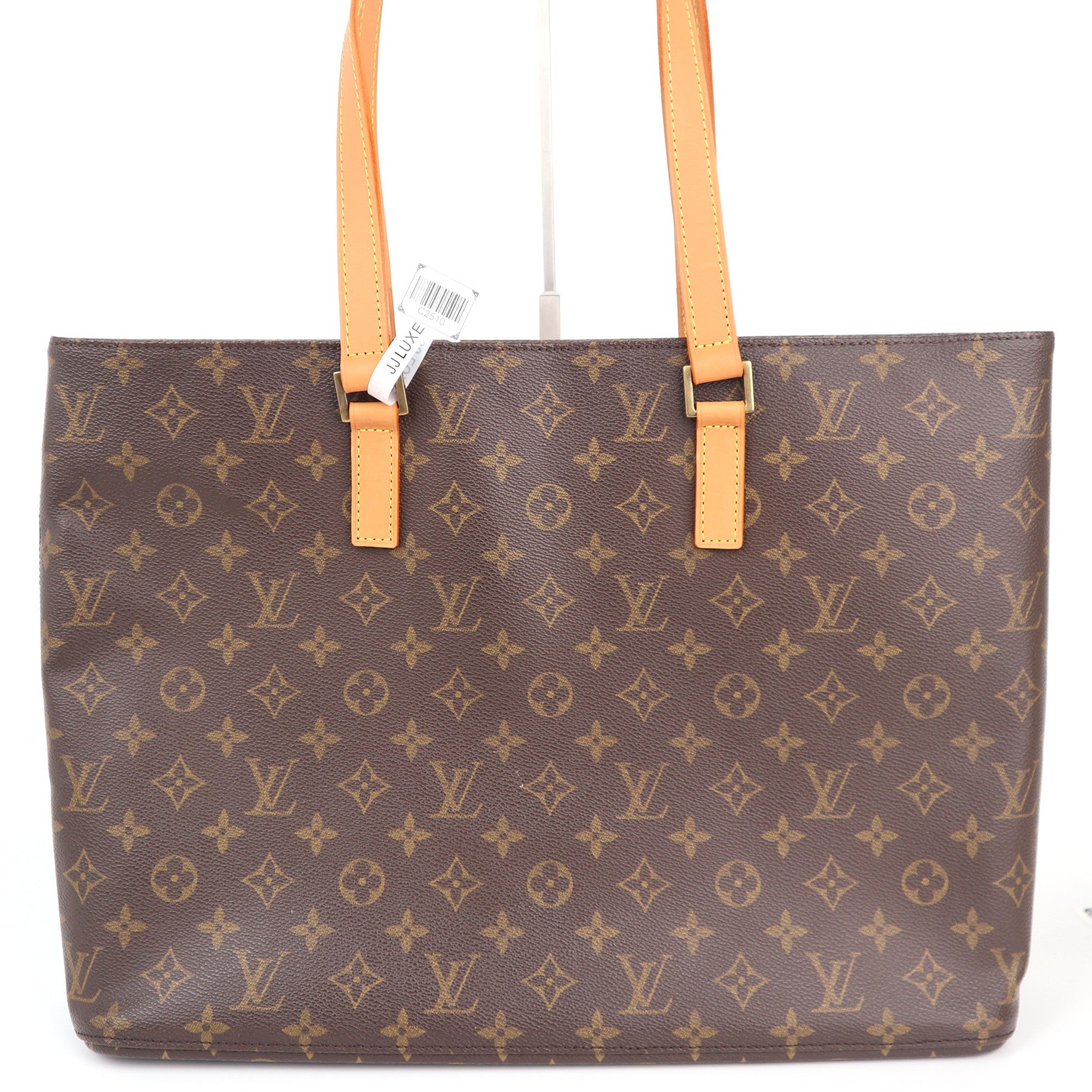 C2510R Louis Vuitton Tote Bag Luco Monogram Tote | Pre-Owned Excellent Brown Monogram Canvas