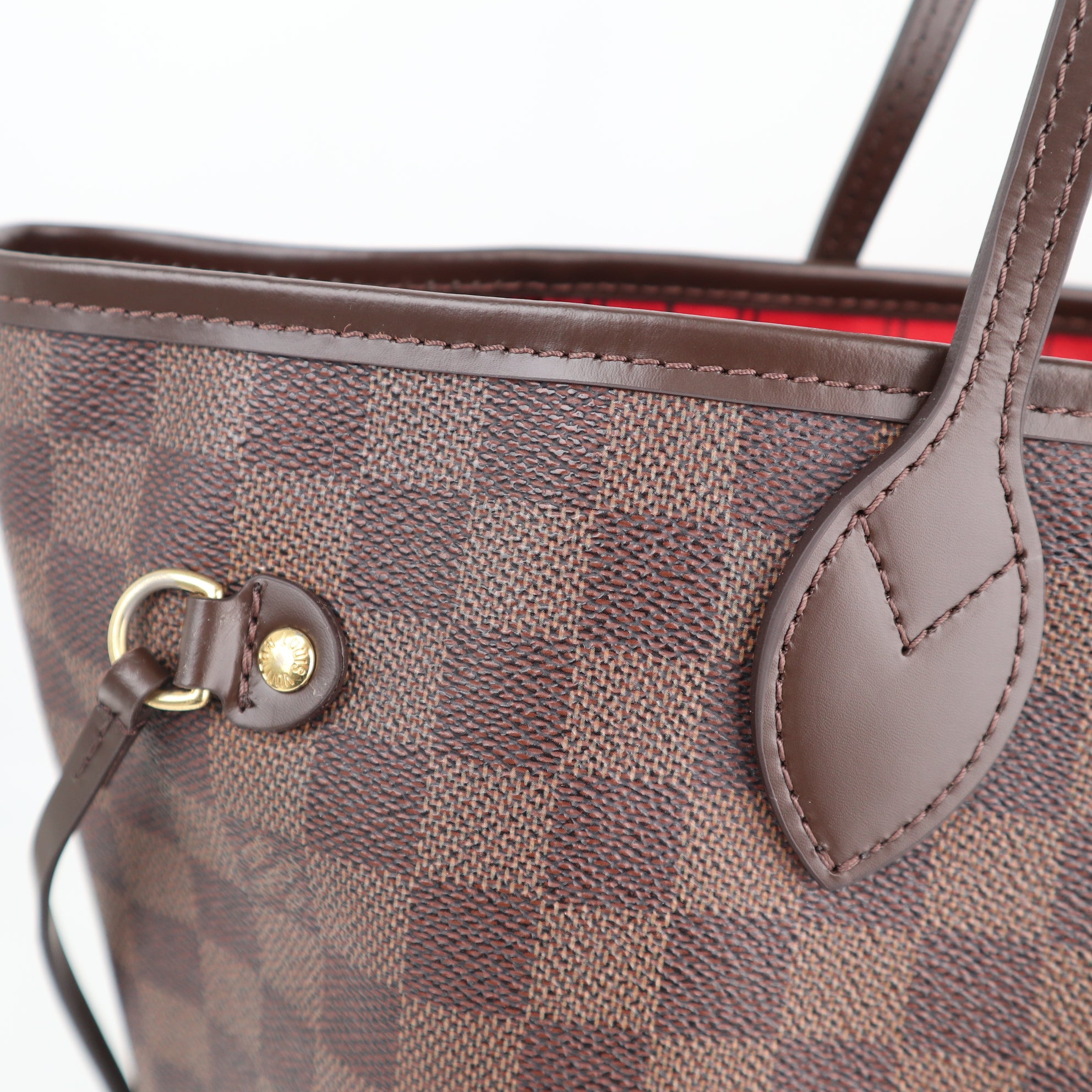 Louis Vuitton Damier Ebene Neverfull MM Shoulder Bag C1642R | Pre-Owned Excellent Brown Damier Ebene Canvas