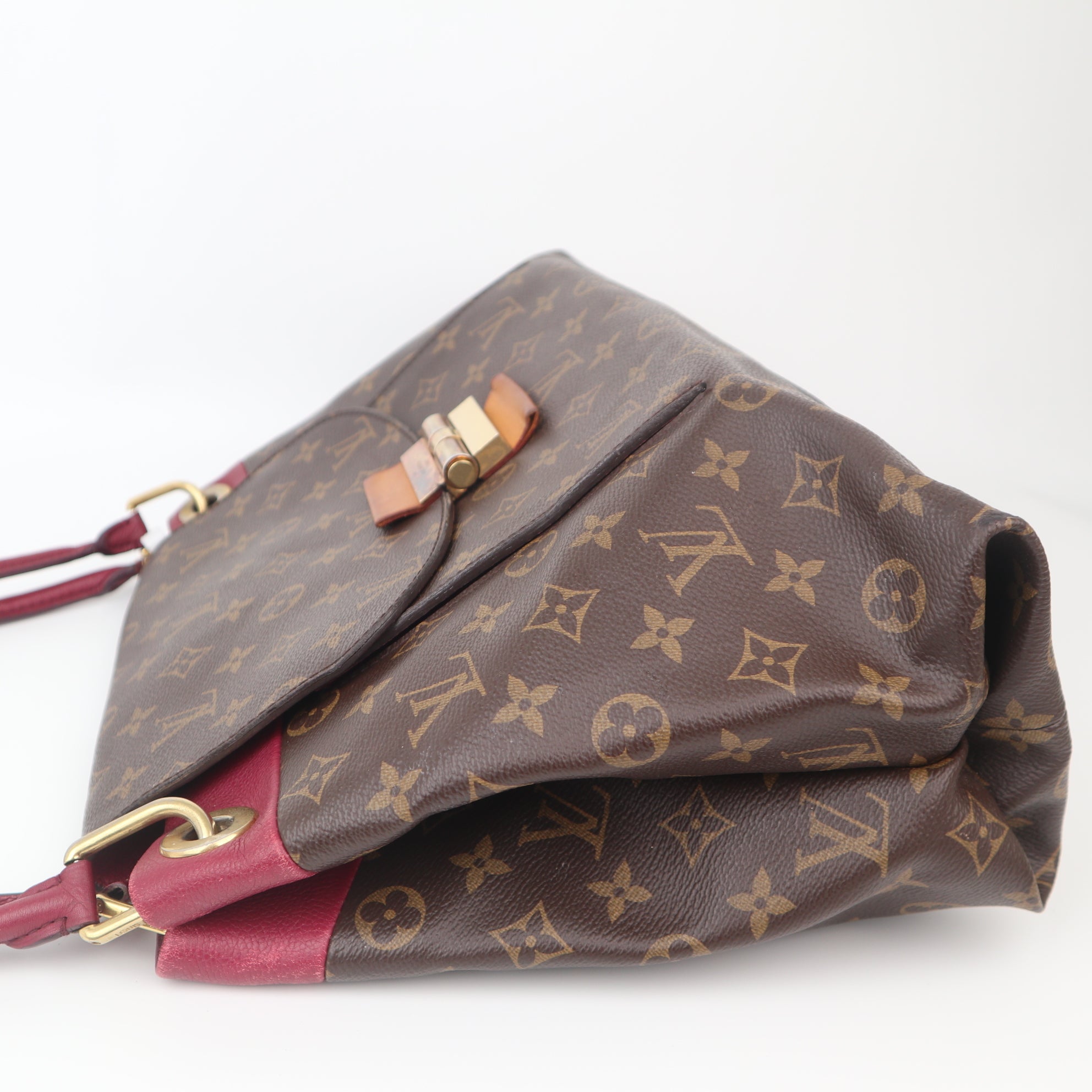 C1080 Louis Vuitton Bordeaux Monogram Canvas Olympe Bag-Pre Owned