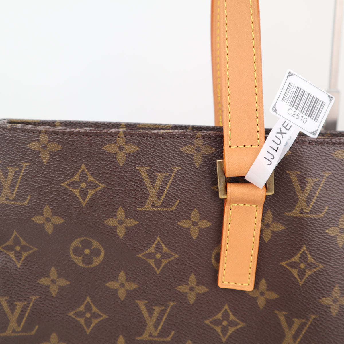 C2510R Louis Vuitton Tote Bag Luco Monogram Tote | Pre-Owned Excellent Brown Monogram Canvas