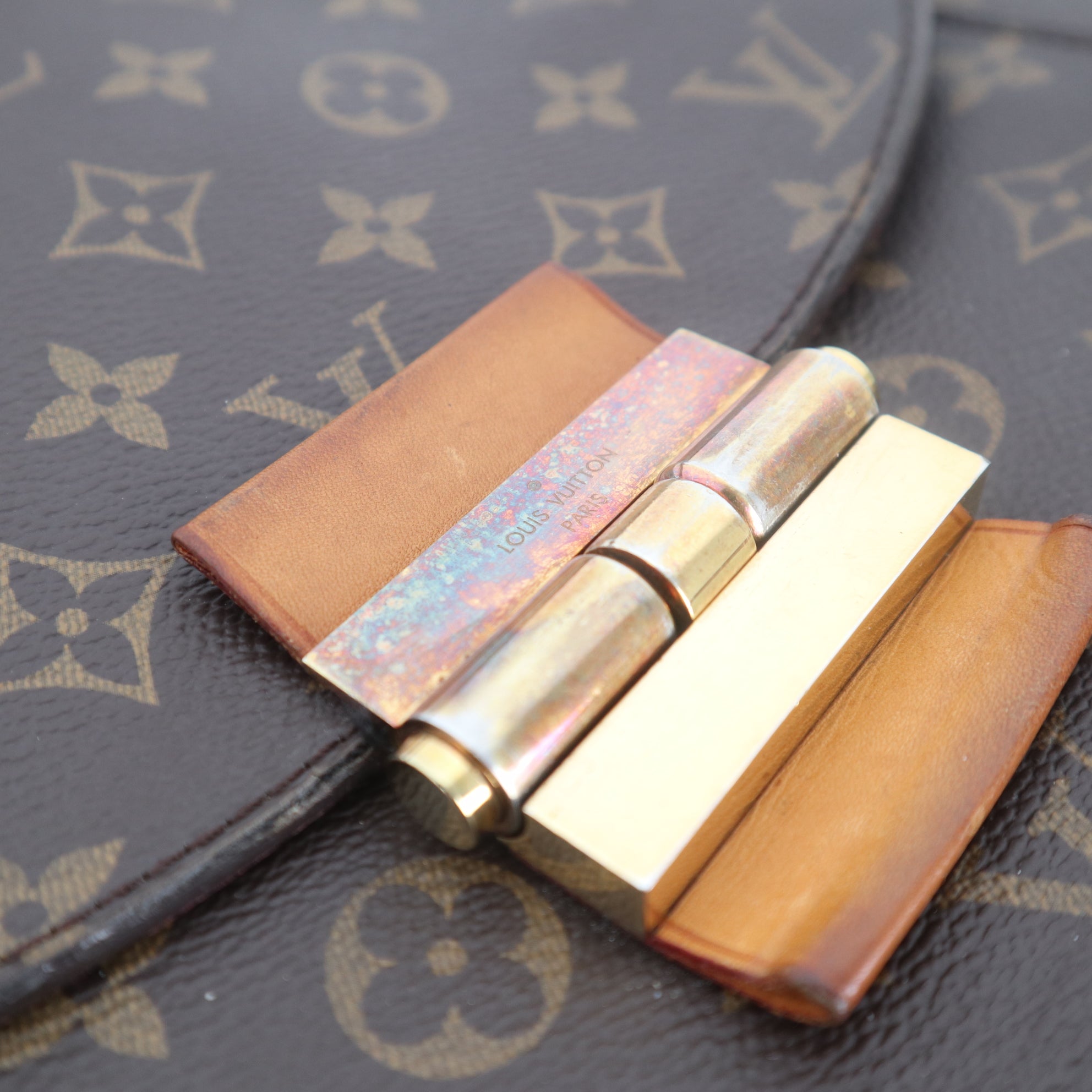 C1080 Louis Vuitton Bordeaux Monogram Canvas Olympe Bag-Pre Owned