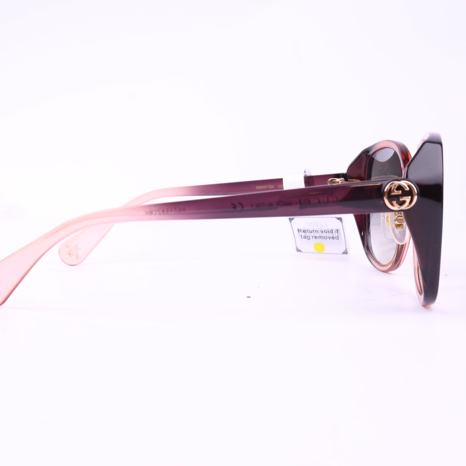 J2871 Gucci Sunglasses GG Sunglasses Red-Violet | Pre-Owned Red-Violet Canvas, Acetate / Metal/GG