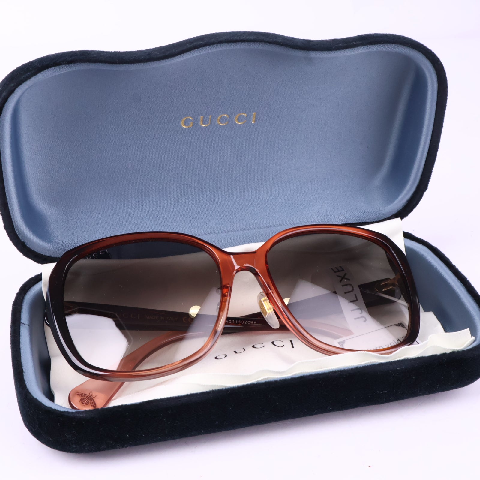 J2871 Gucci Sunglasses GG Sunglasses Red-Violet | Pre-Owned Red-Violet Canvas, Acetate / Metal/GG