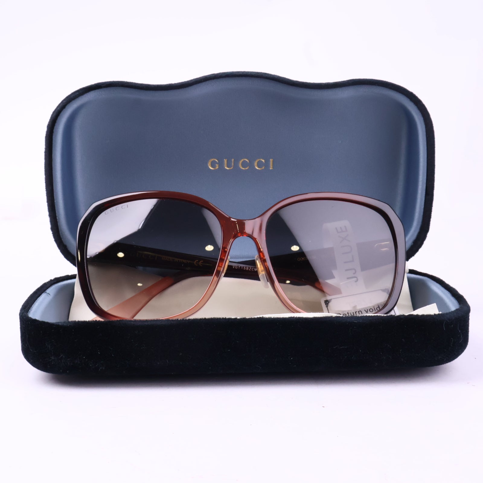 J2871 Gucci Sunglasses GG Sunglasses Red-Violet | Pre-Owned Red-Violet Canvas, Acetate / Metal/GG