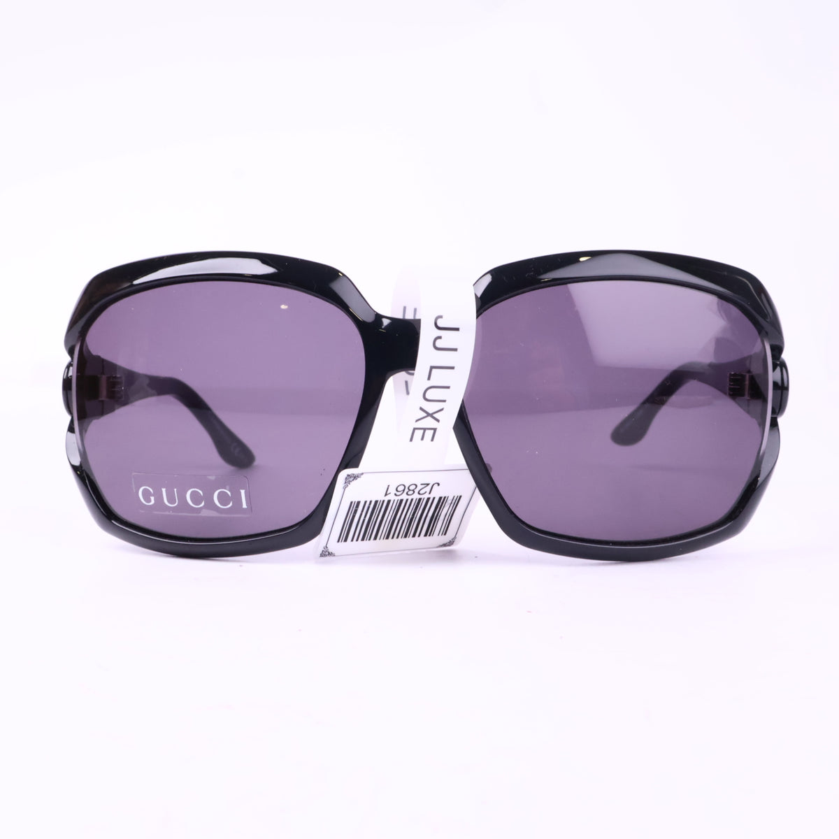 J2861 Gucci Sunglasses Sunglasses jet black with GG Logo Hinge | Pre-Owned