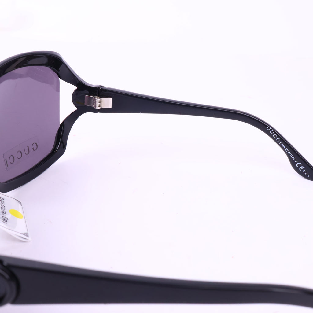 J2861 Gucci Sunglasses Sunglasses jet black with GG Logo Hinge | Pre-Owned