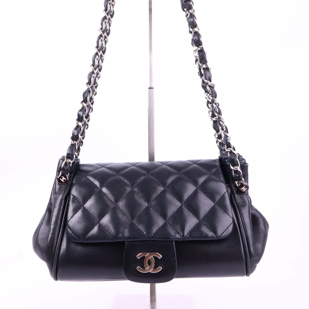 J2845 Chanel Shoulder Bag Lambskin Accordion Shoulder Bag | Pre-Owned  Leather