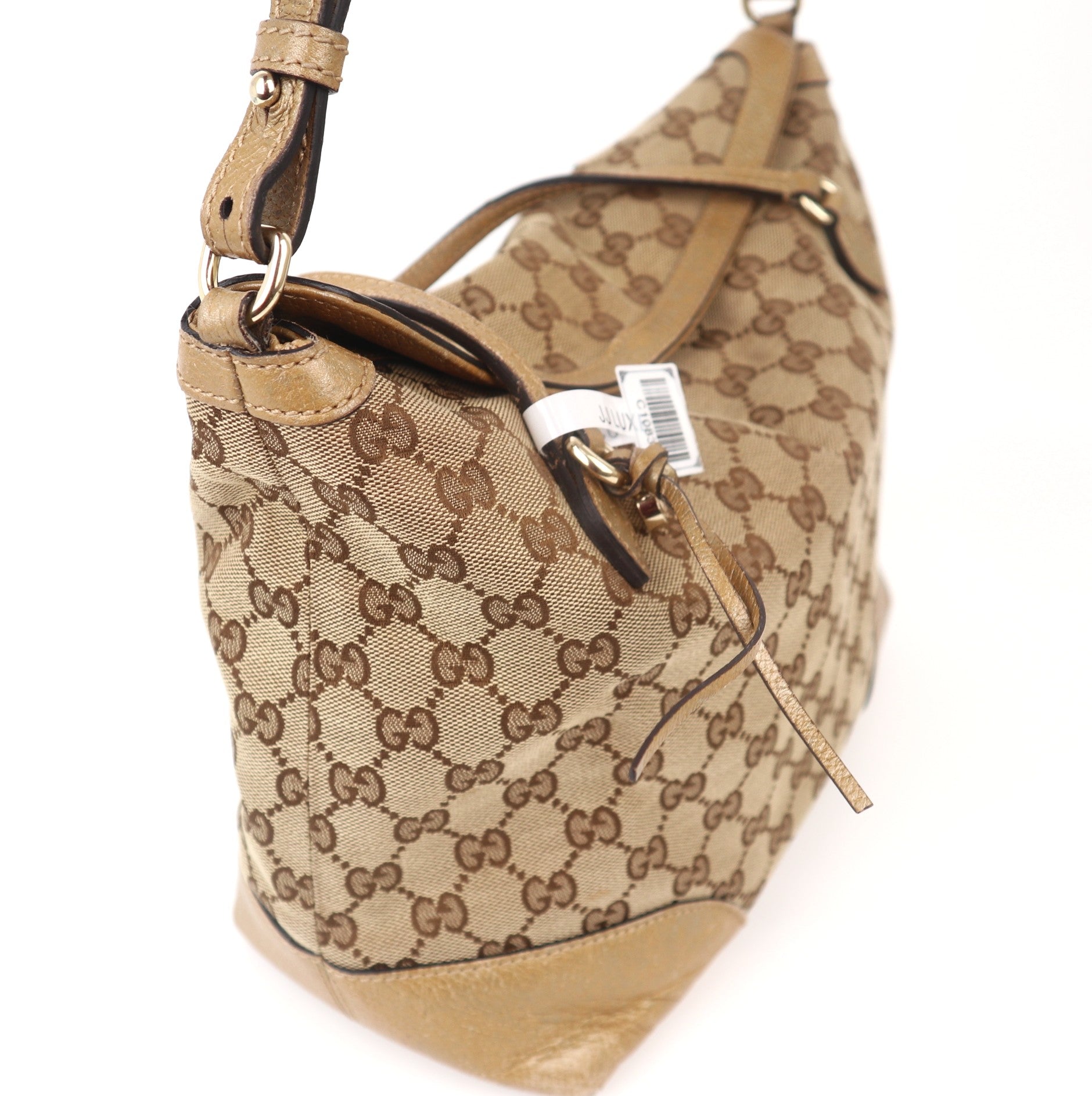 C1083 Gucci GG Canvas Bree Brown Handle Bags-Pre Owned