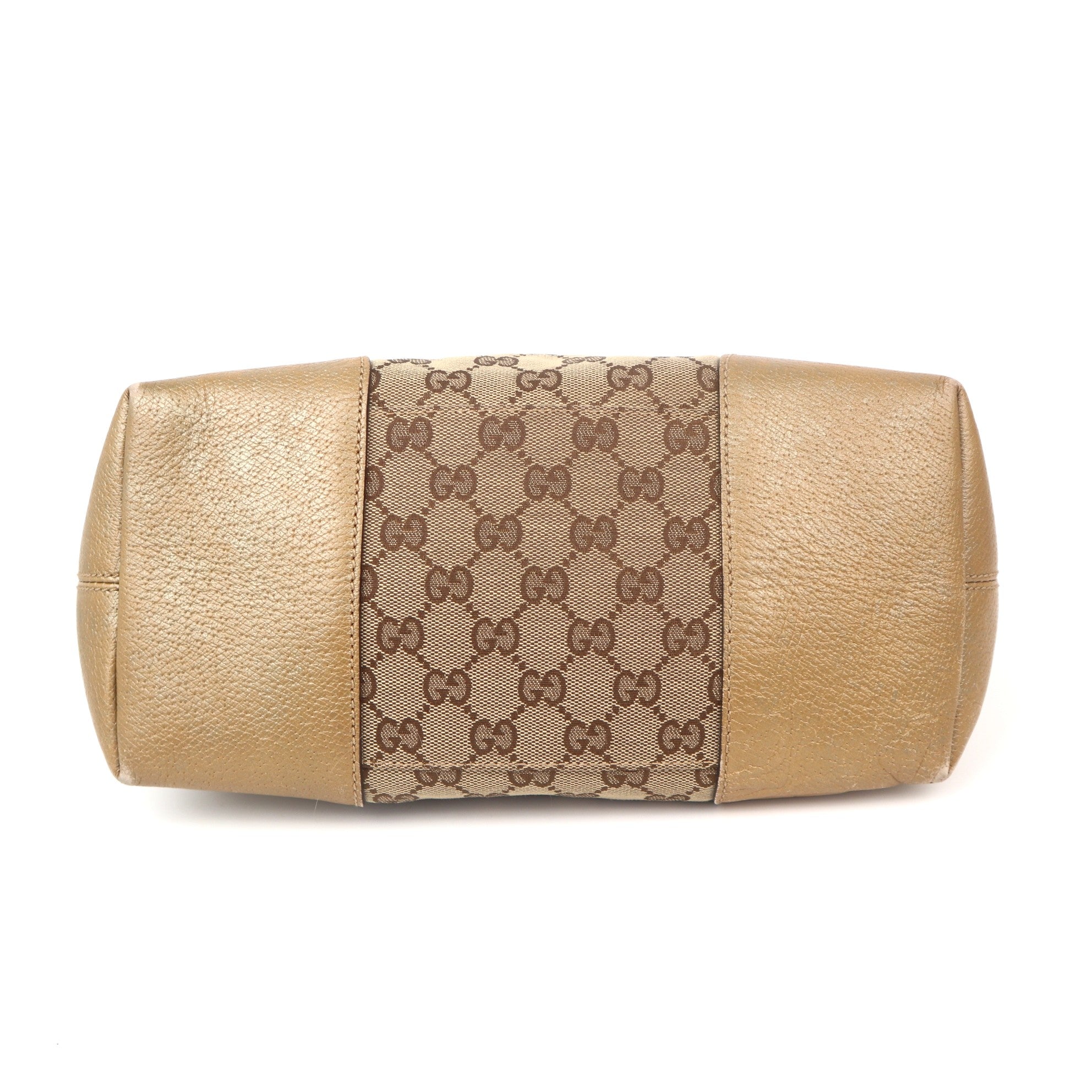 C1083 Gucci GG Canvas Bree Brown Handle Bags-Pre Owned