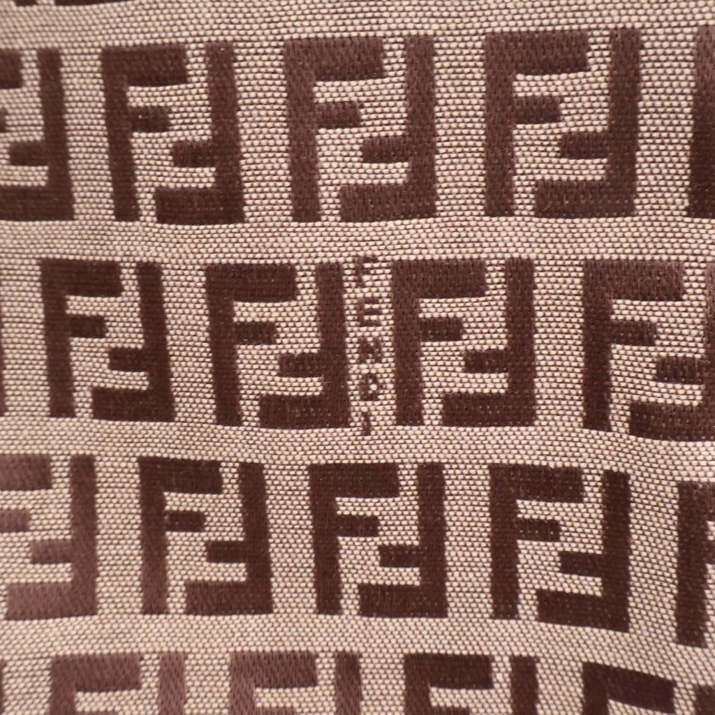 J2844 Fendi Shoulder Bag Brown Zucca Cancas Mamma Baguette handbag | Pre-Owned Brown Canvas FF Monogram