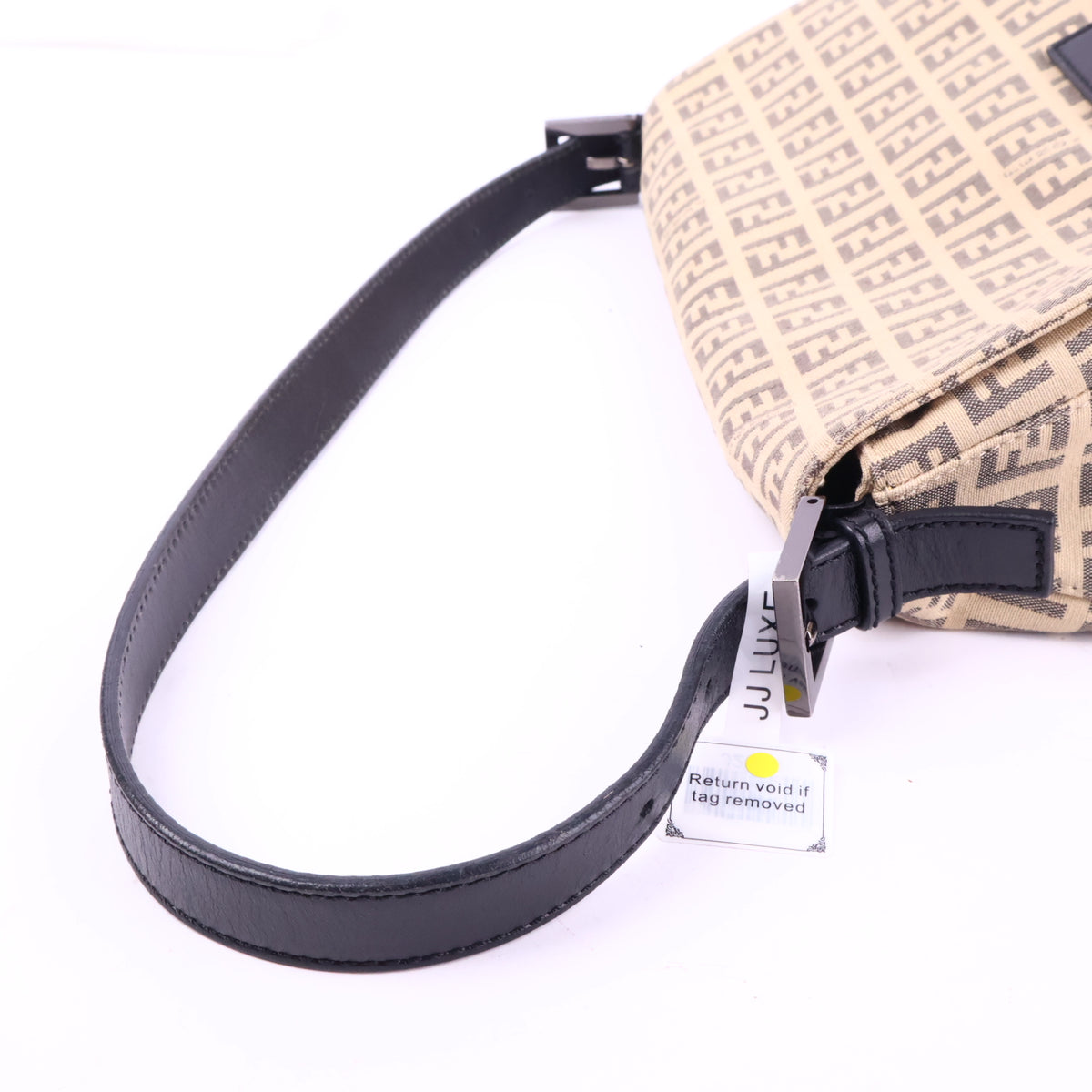 J2970 Fendi Shoulder Bag Borsa Mamma Bauguette Zuccino Canvas Beigo Shoulder Bag | Pre-Owned Brown Zuccino Canvas