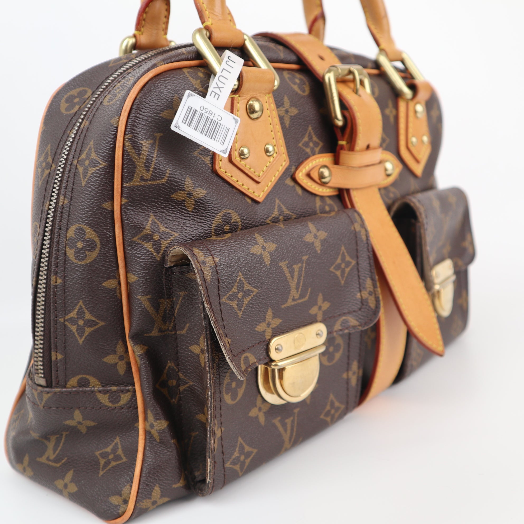 Louis Vuitton Monogram Canvas Manhattan GM Shoulder Bag C1650 | Pre-Owned Very Good Brown Monogram Canvas