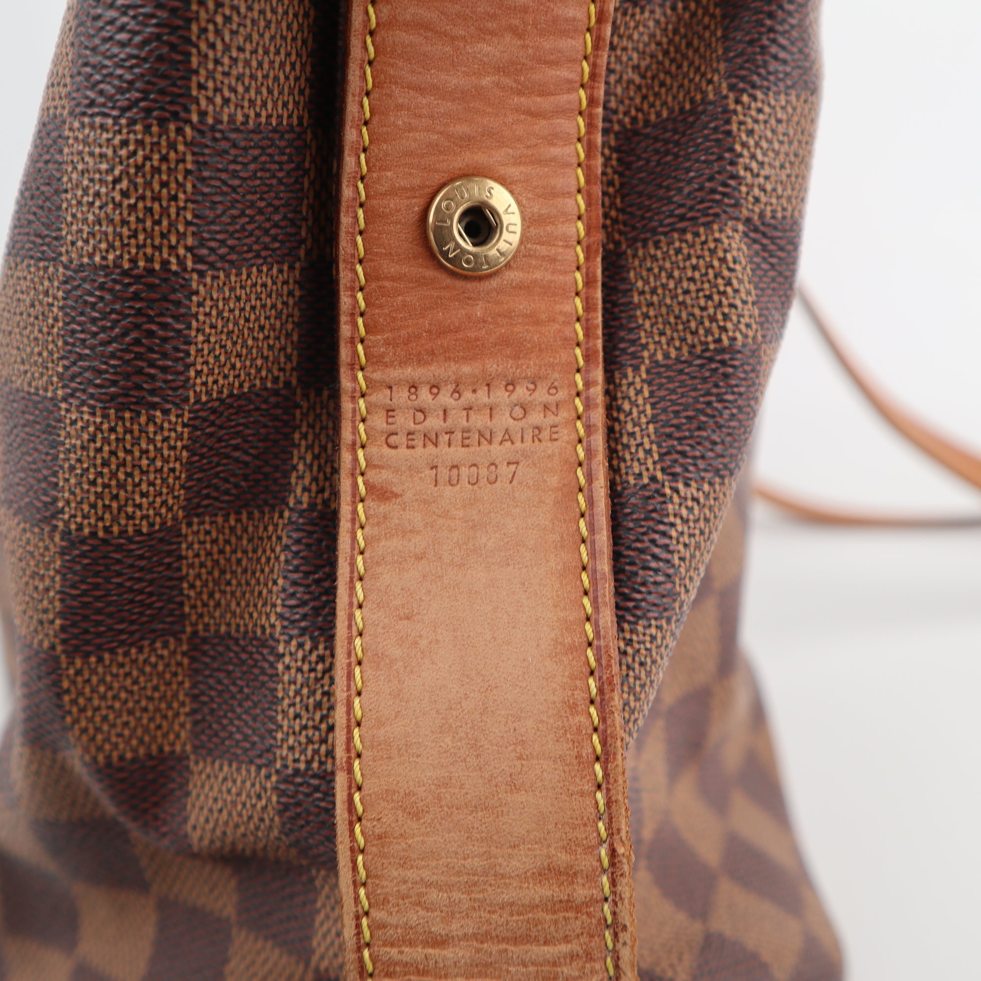 C2516 Louis Vuitton Shoulder Bag Centenaire Edition Damier Ebene Columbine | Pre-Owned Very Good Brown Damier Ebene Coated Canvas