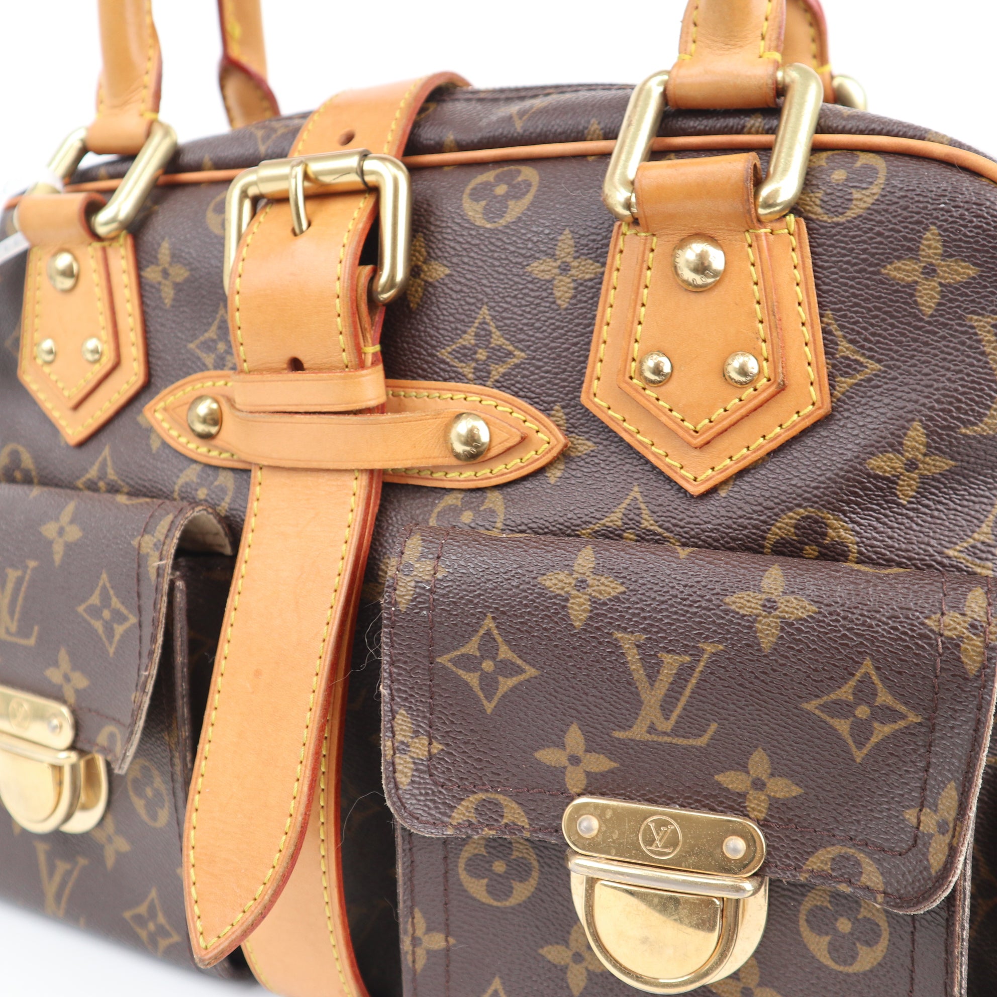 Louis Vuitton Monogram Canvas Manhattan GM Shoulder Bag C1650 | Pre-Owned Very Good Brown Monogram Canvas