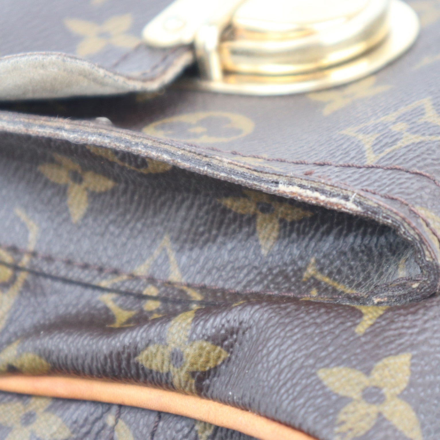 Louis Vuitton Monogram Canvas Manhattan GM Shoulder Bag C1650 | Pre-Owned Very Good Brown Monogram Canvas
