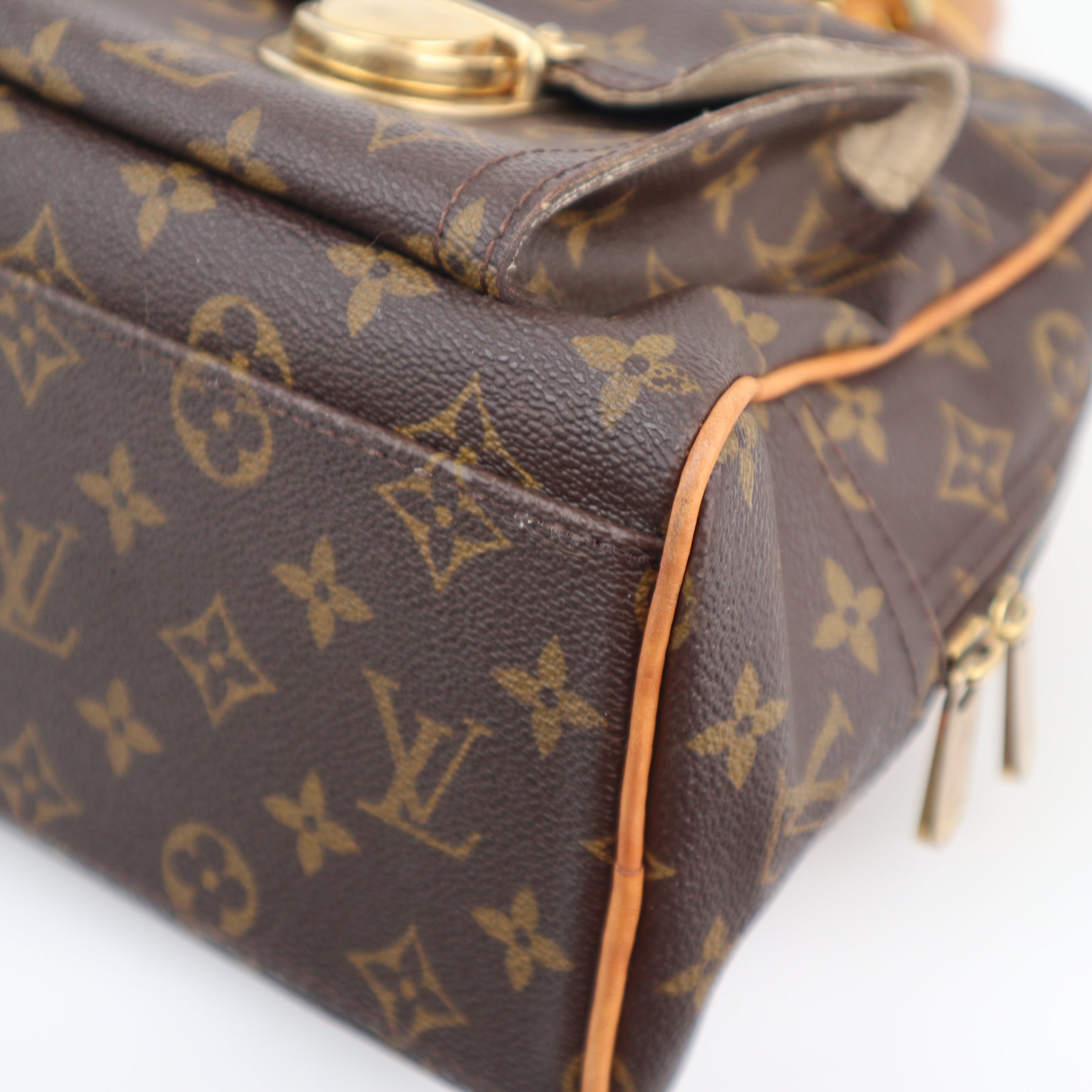 Louis Vuitton Monogram Canvas Manhattan GM Shoulder Bag C1650 | Pre-Owned Very Good Brown Monogram Canvas