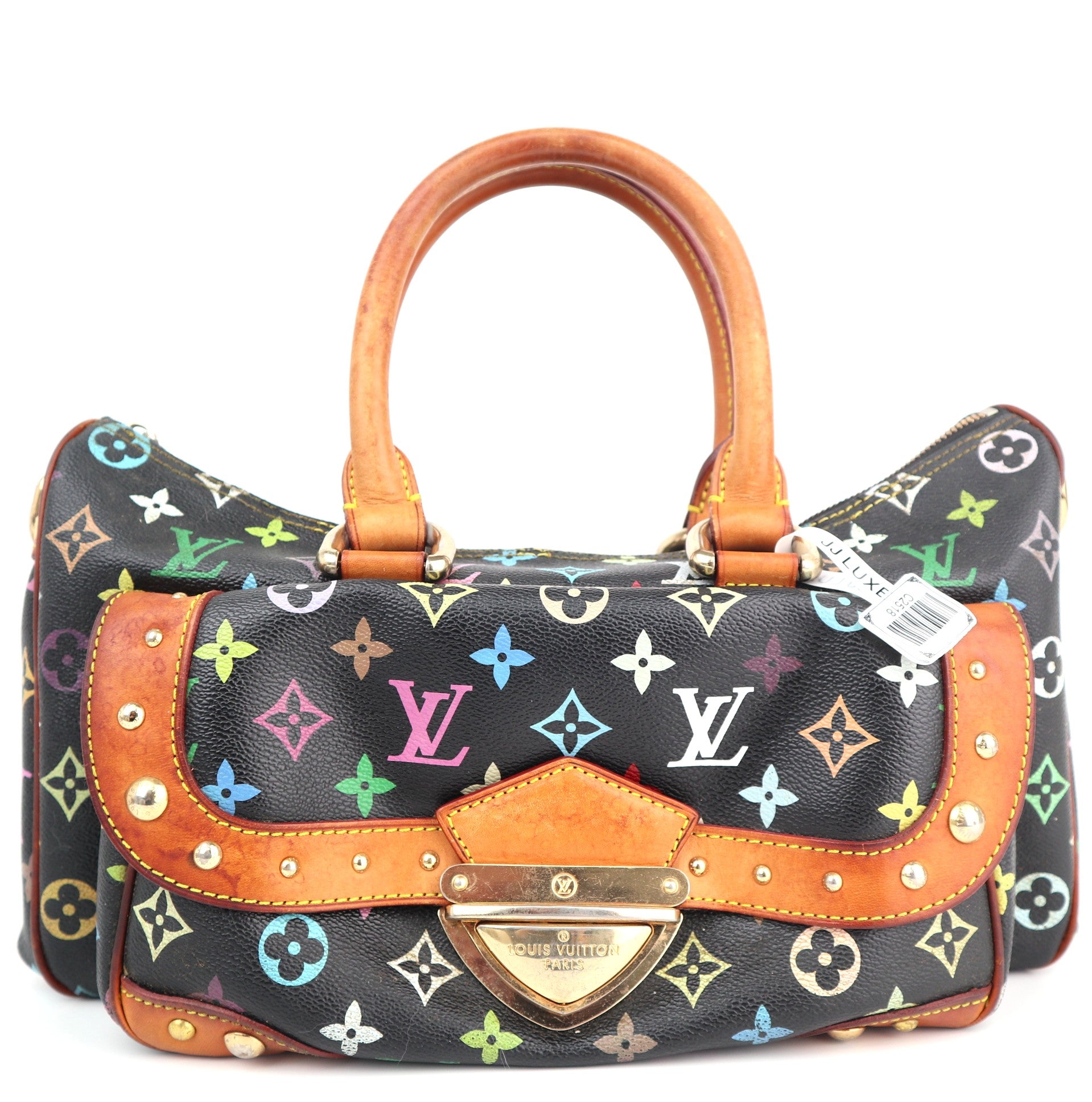 C2518 Louis Vuitton Top Handle Bag Monogram Multicolore Rita | Pre-Owned Very Good Multicolour Monogram Multicolore Coated Canvas