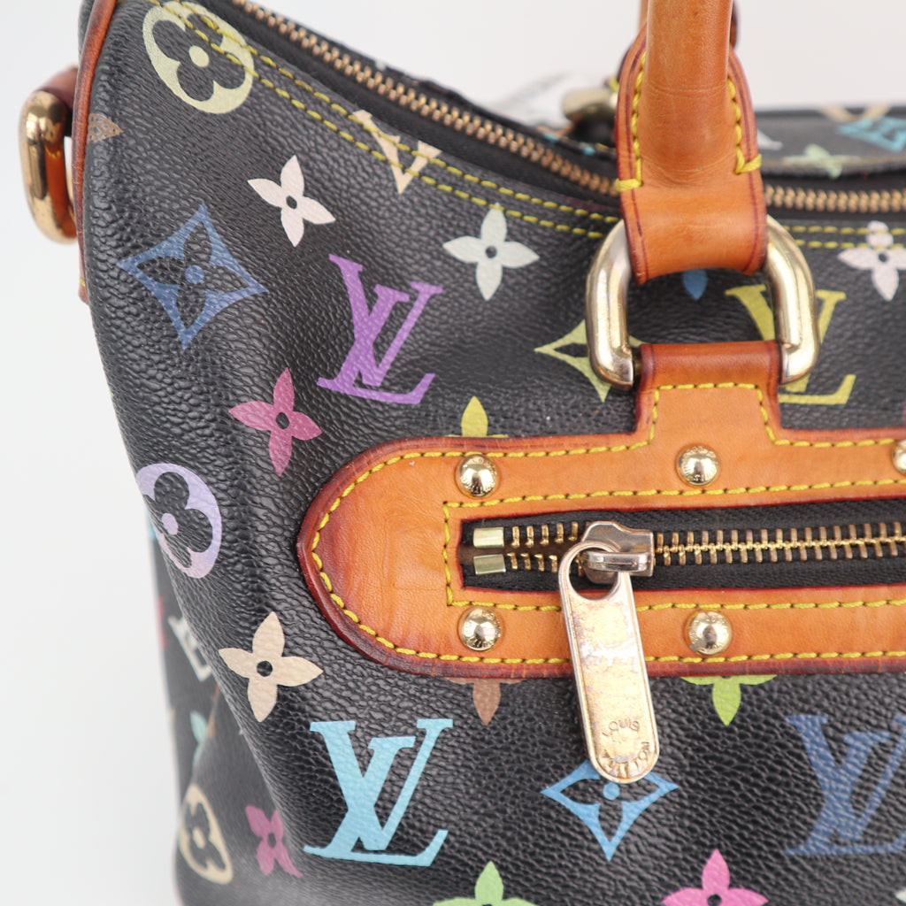 C2518 Louis Vuitton Top Handle Bag Monogram Multicolore Rita | Pre-Owned Very Good Multicolour Monogram Multicolore Coated Canvas