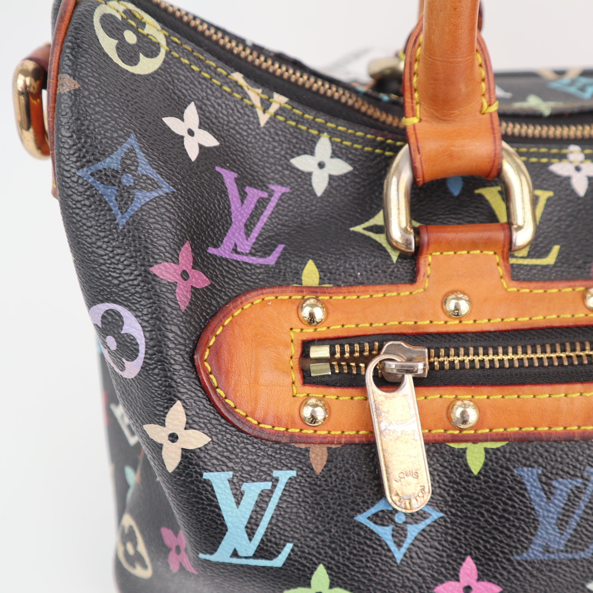 C2518 Louis Vuitton Top Handle Bag Monogram Multicolore Rita | Pre-Owned Very Good Multicolour Monogram Multicolore Coated Canvas