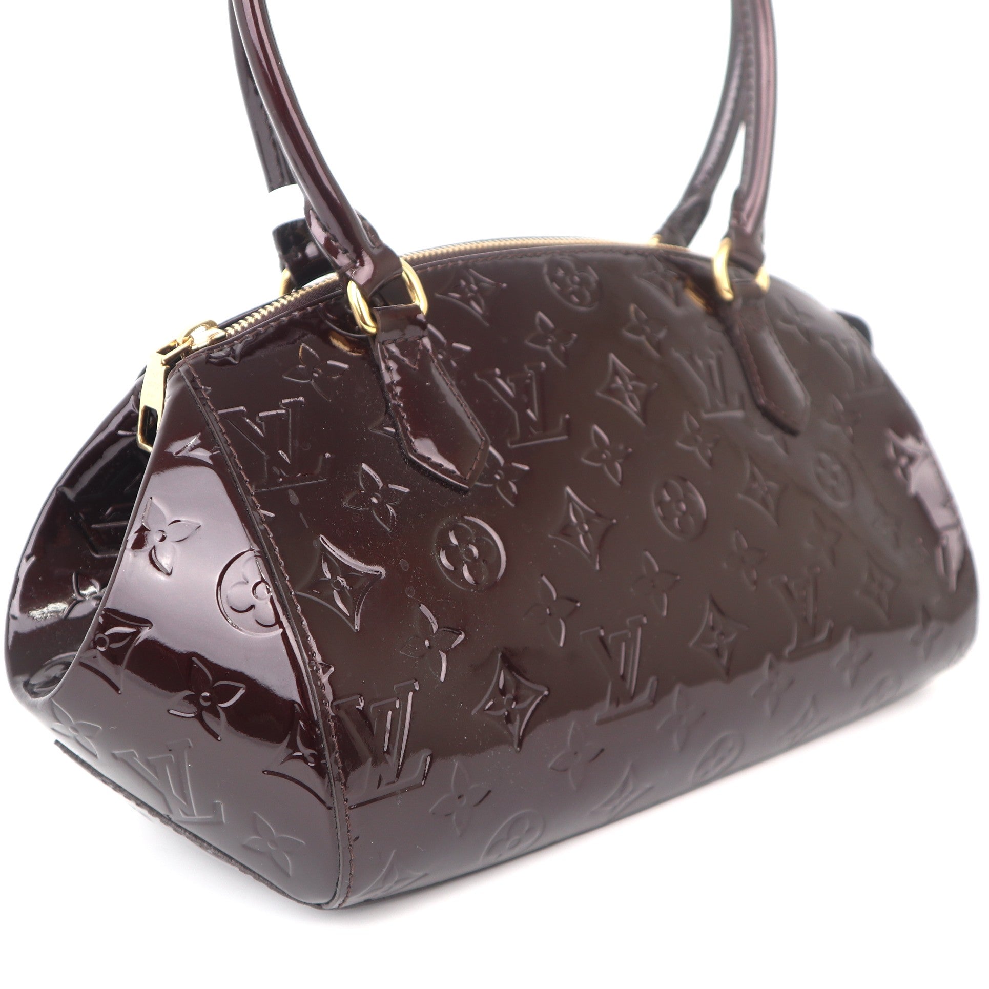 C1085 Louis Vuitton Monogram Vernis Sherwood PM Handbag-Pre Owned