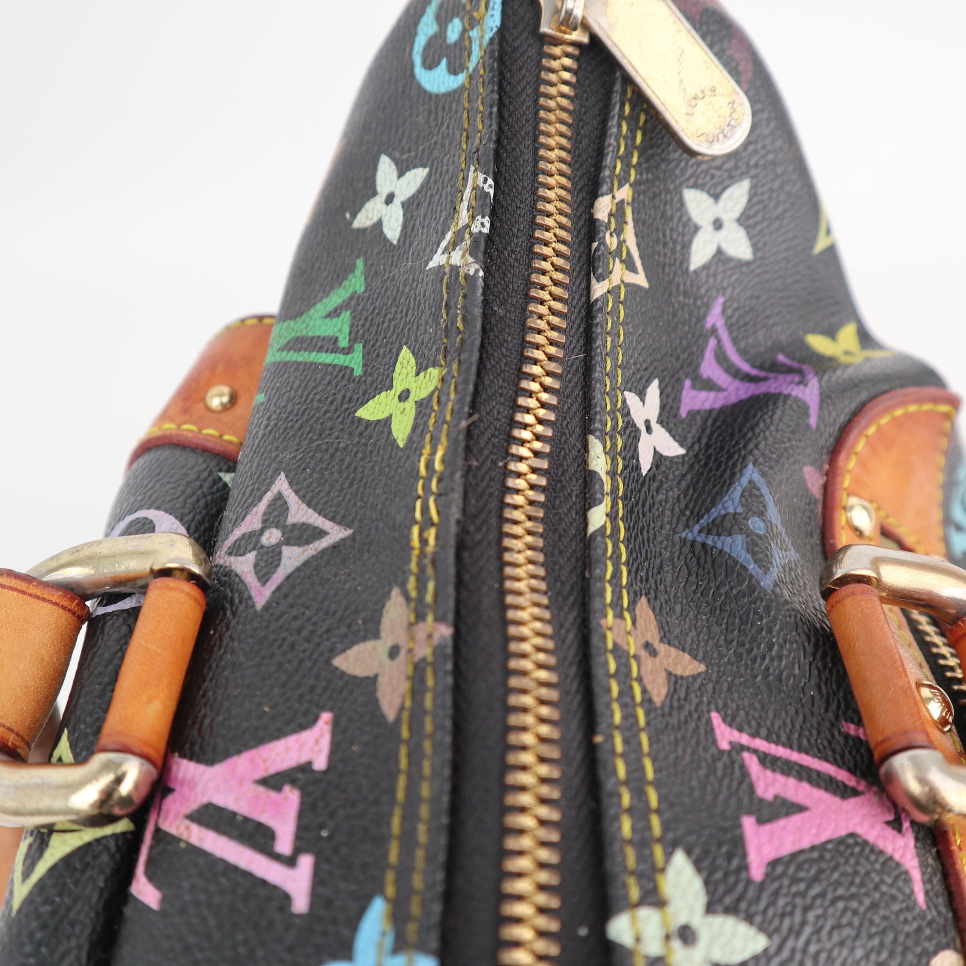 C2518 Louis Vuitton Top Handle Bag Monogram Multicolore Rita | Pre-Owned Very Good Multicolour Monogram Multicolore Coated Canvas