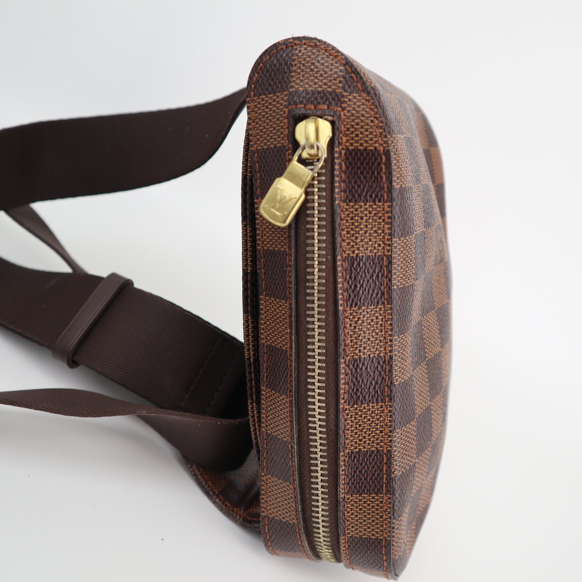 Louis Vuitton Damier Canvas Geronimos Hip Bag Shoulder Bag C1653 | Pre-Owned Excellent Brown Damier Canvas