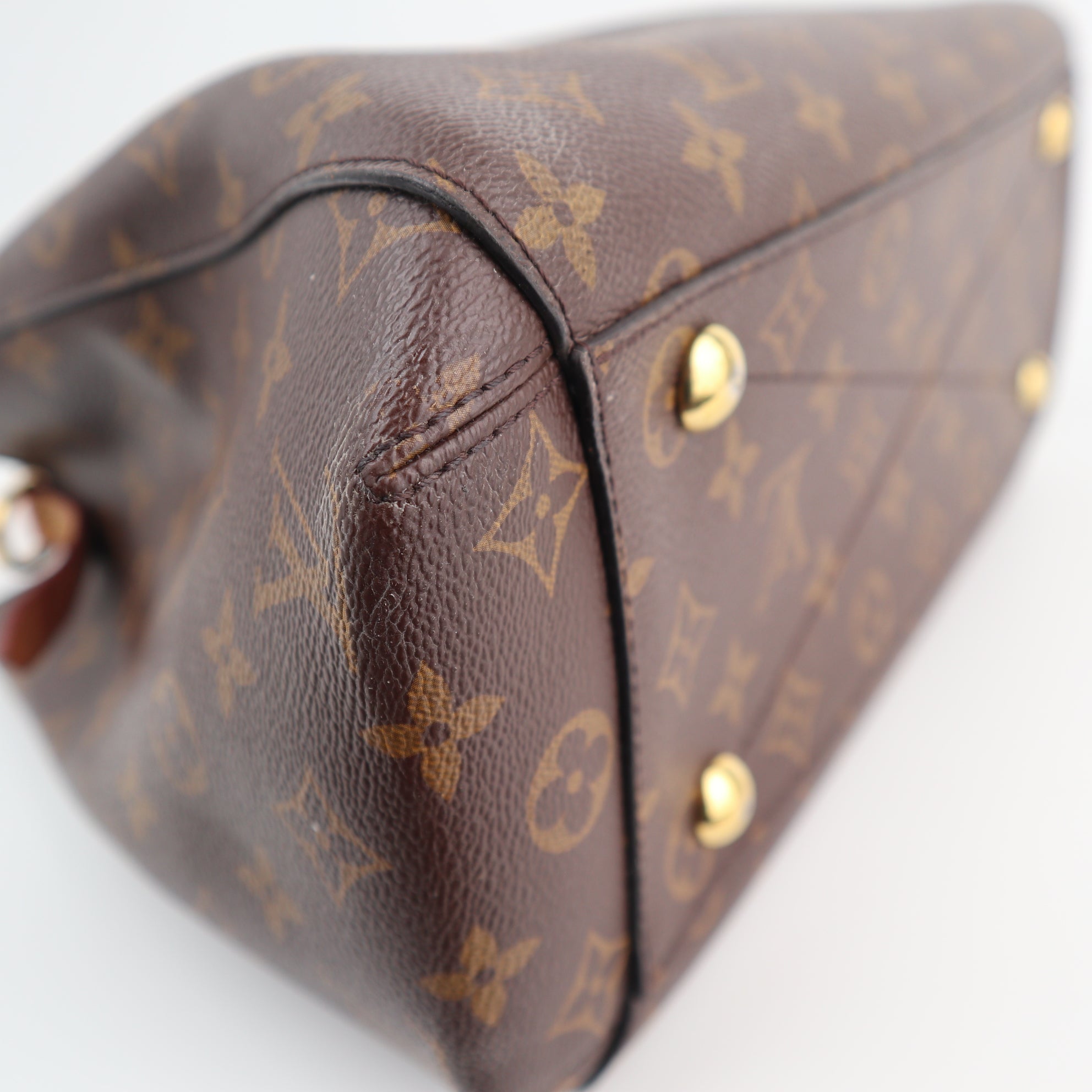 C2519R Louis Vuitton Top Handle Bag Monogram Montaigne BB | Pre-Owned Very Good Brown Monogram Coated Canvas