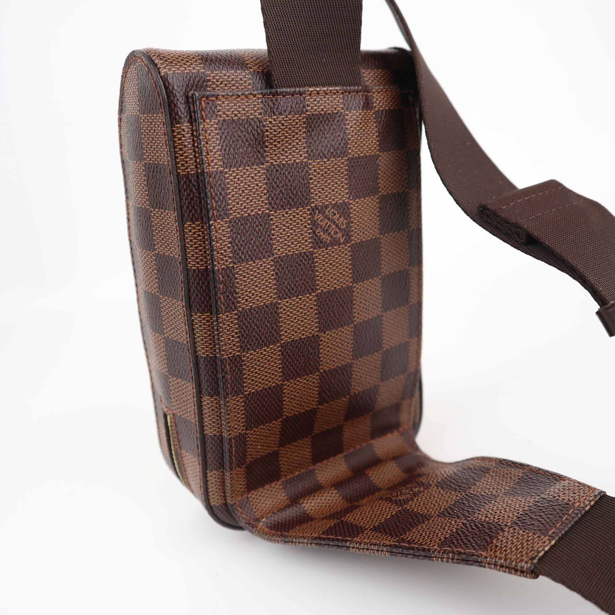 Louis Vuitton Damier Canvas Geronimos Hip Bag Shoulder Bag C1653 | Pre-Owned Excellent Brown Damier Canvas