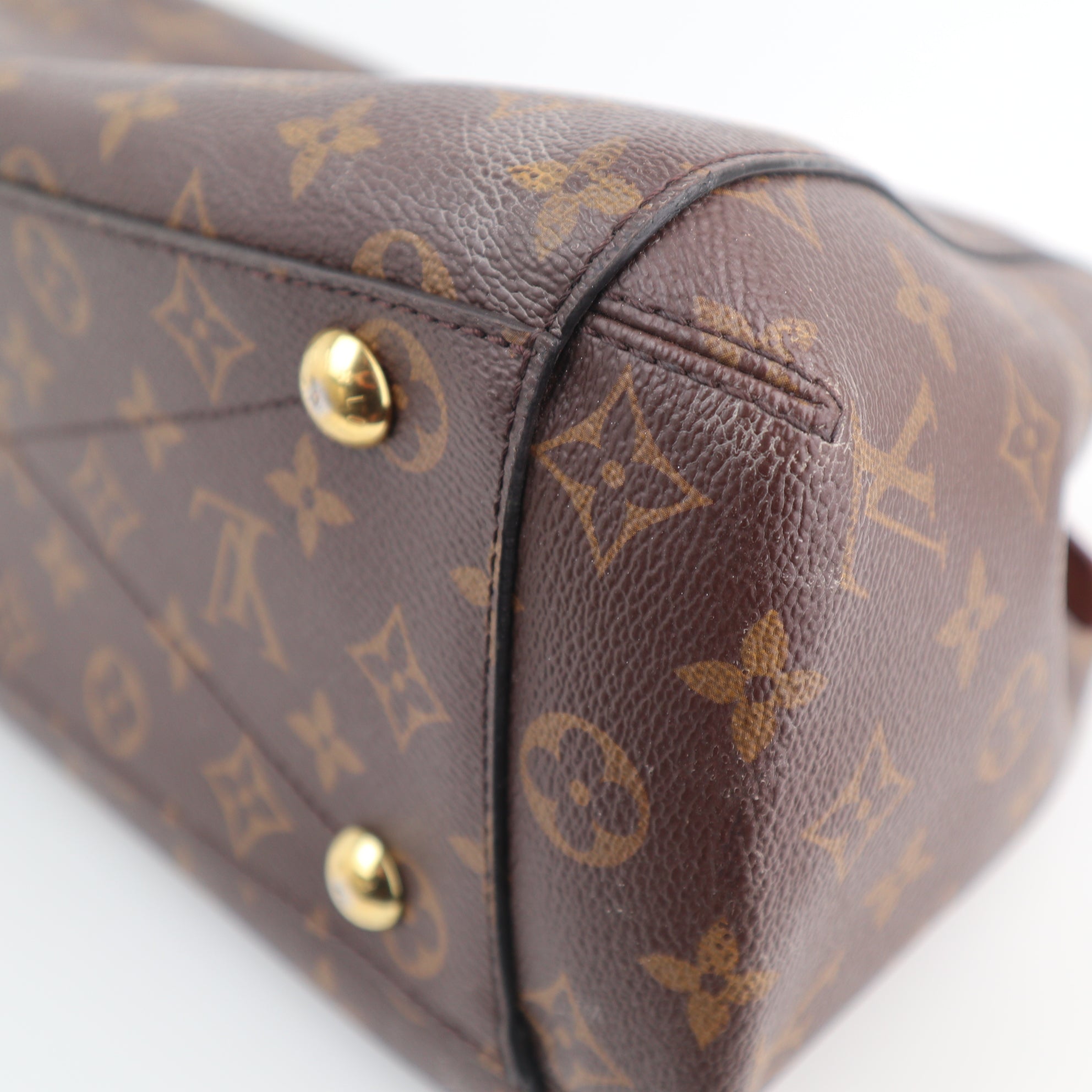 C2519R Louis Vuitton Top Handle Bag Monogram Montaigne BB | Pre-Owned Very Good Brown Monogram Coated Canvas